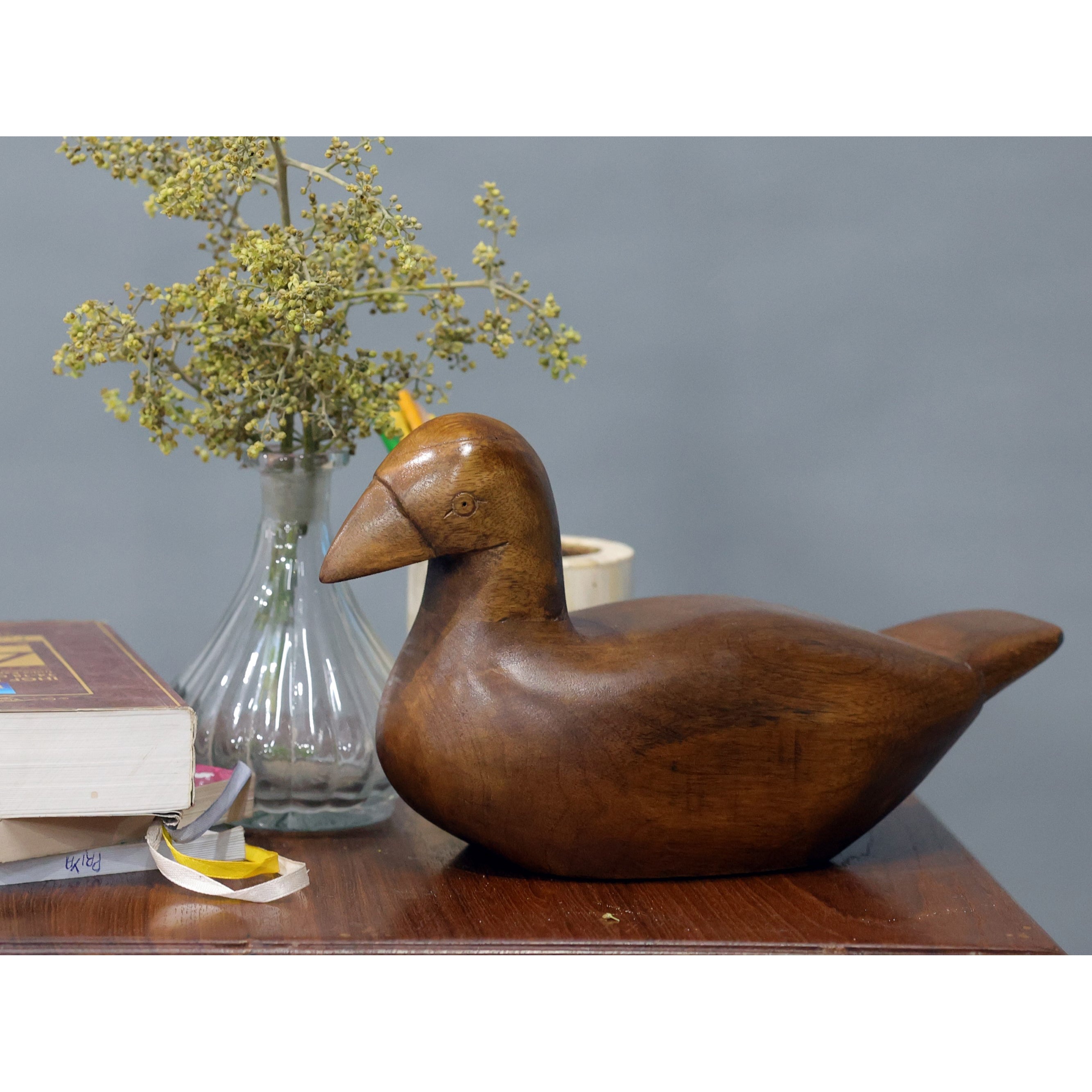 Natural Wooden Bird Animal Figurine