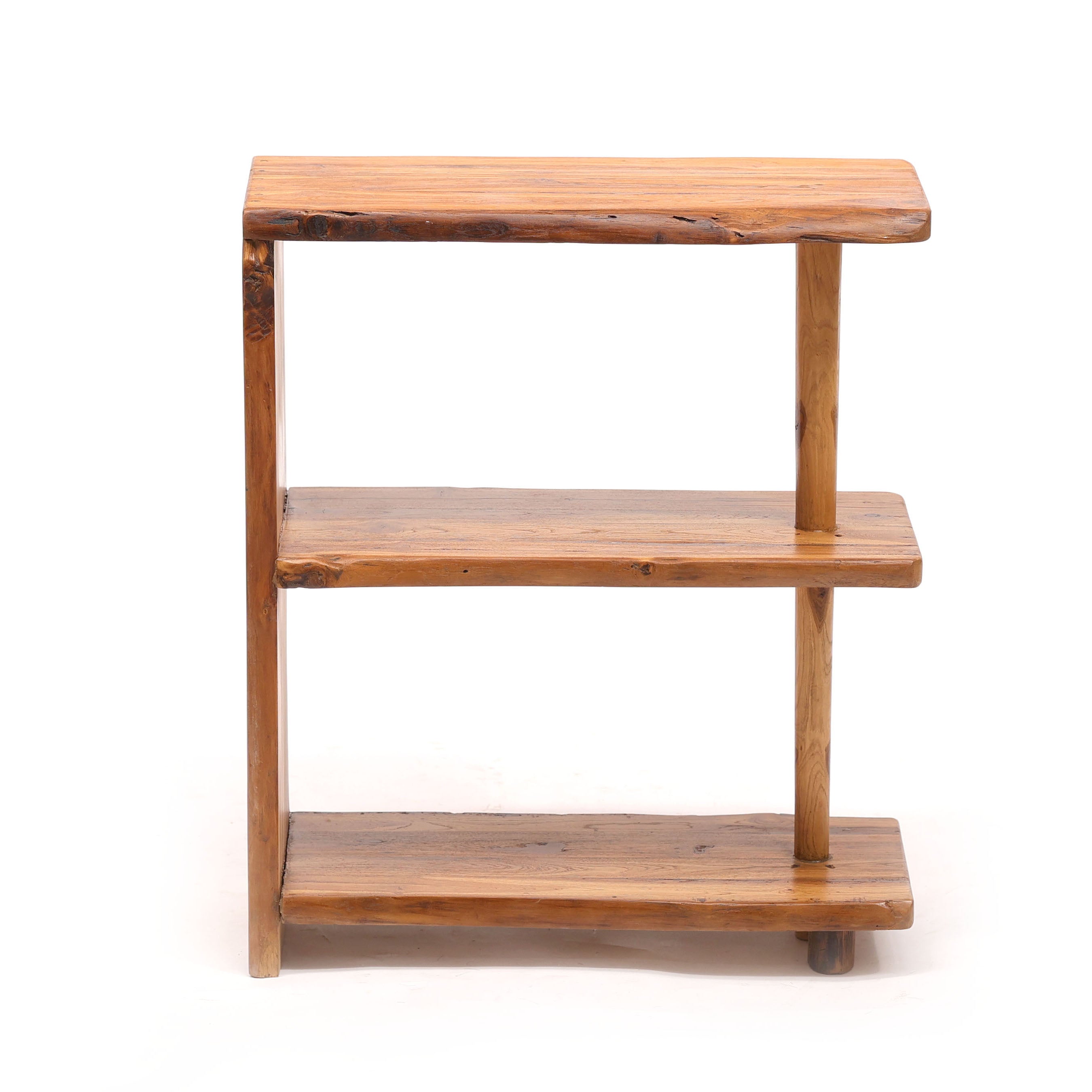 Heritage Finish Teak wooden Compact Shelf Rack Rack