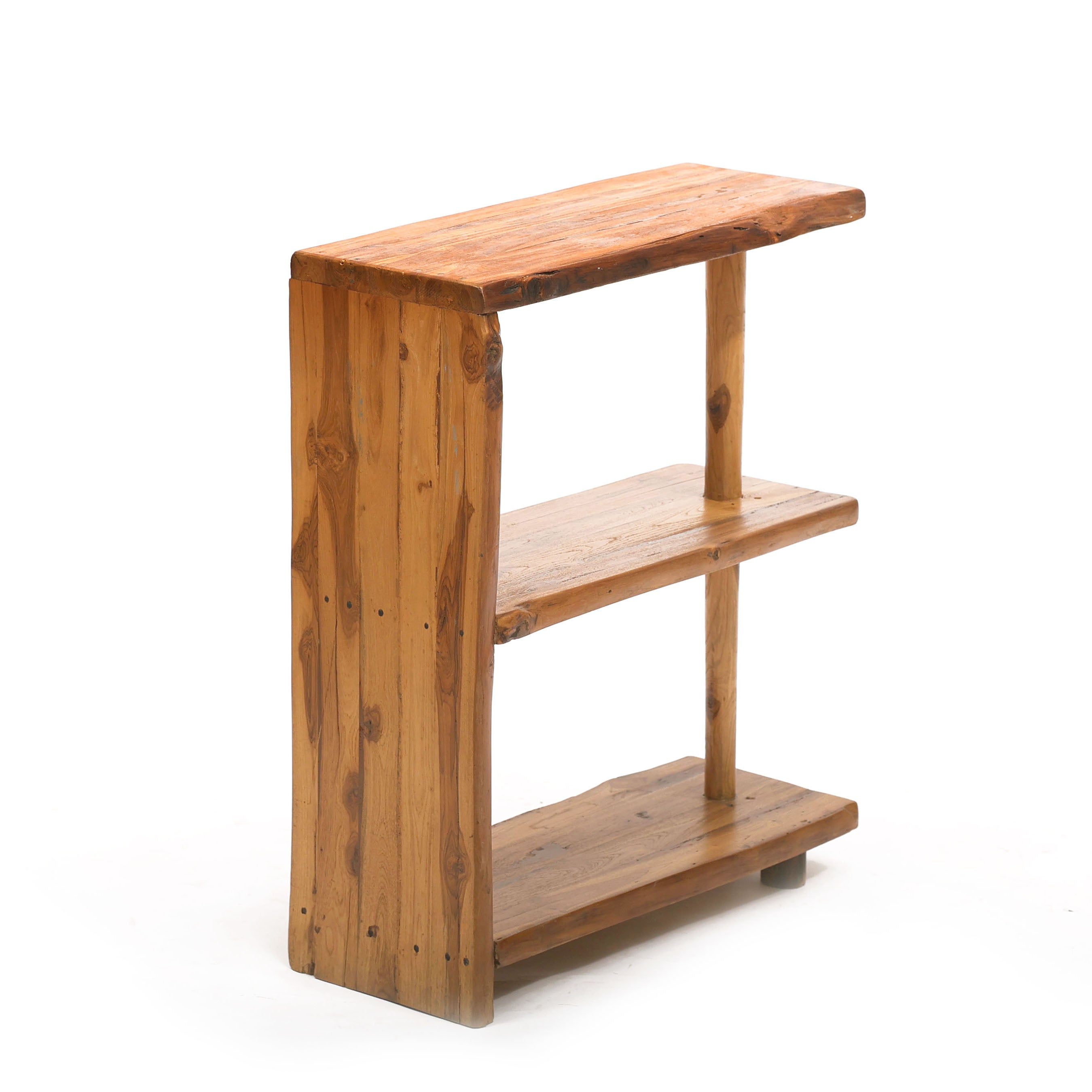 Heritage Finish Teak wooden Compact Shelf Rack Rack