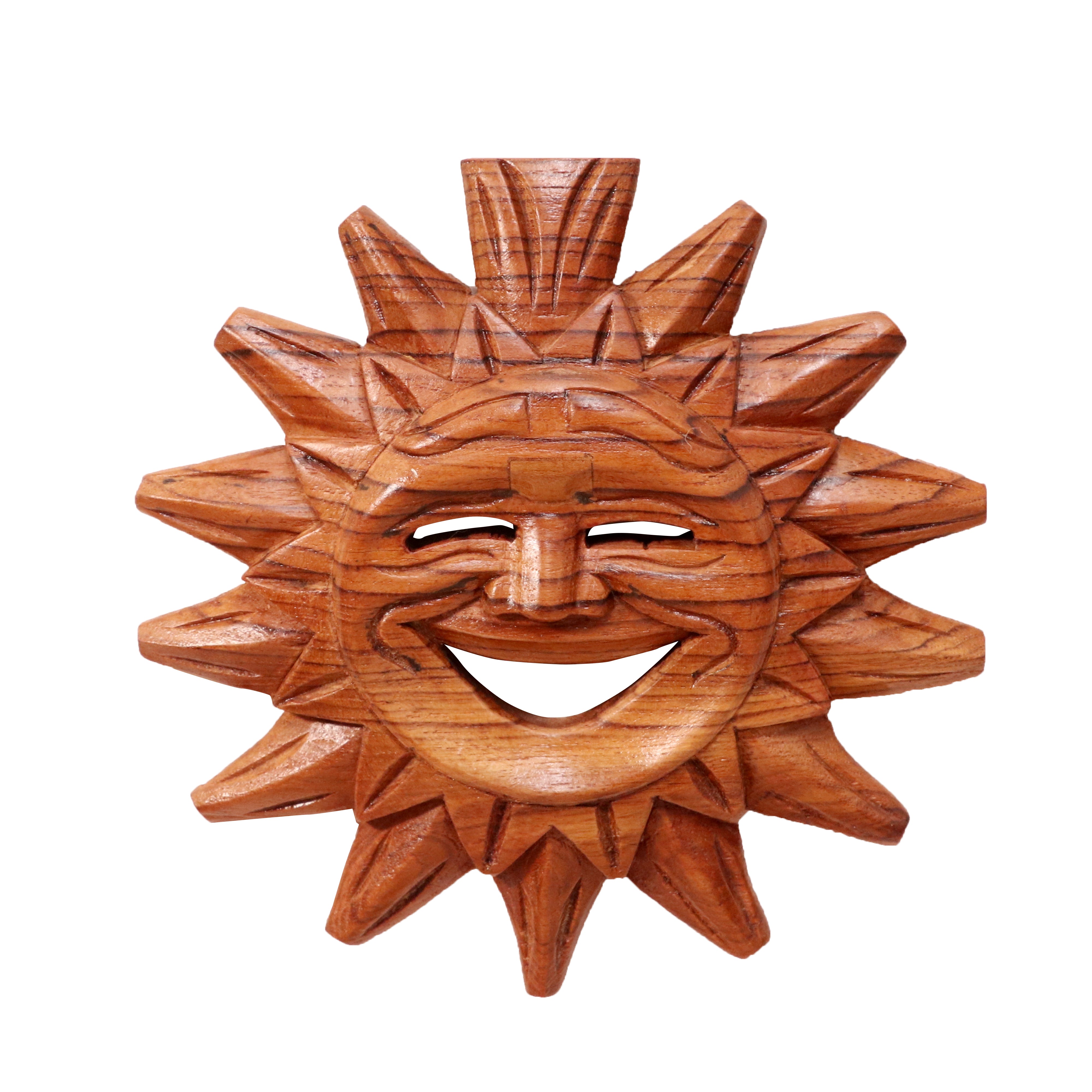 Southern Smiling Sun Style Handmade Antique Wooden Wall Decor for Home Wall Decor