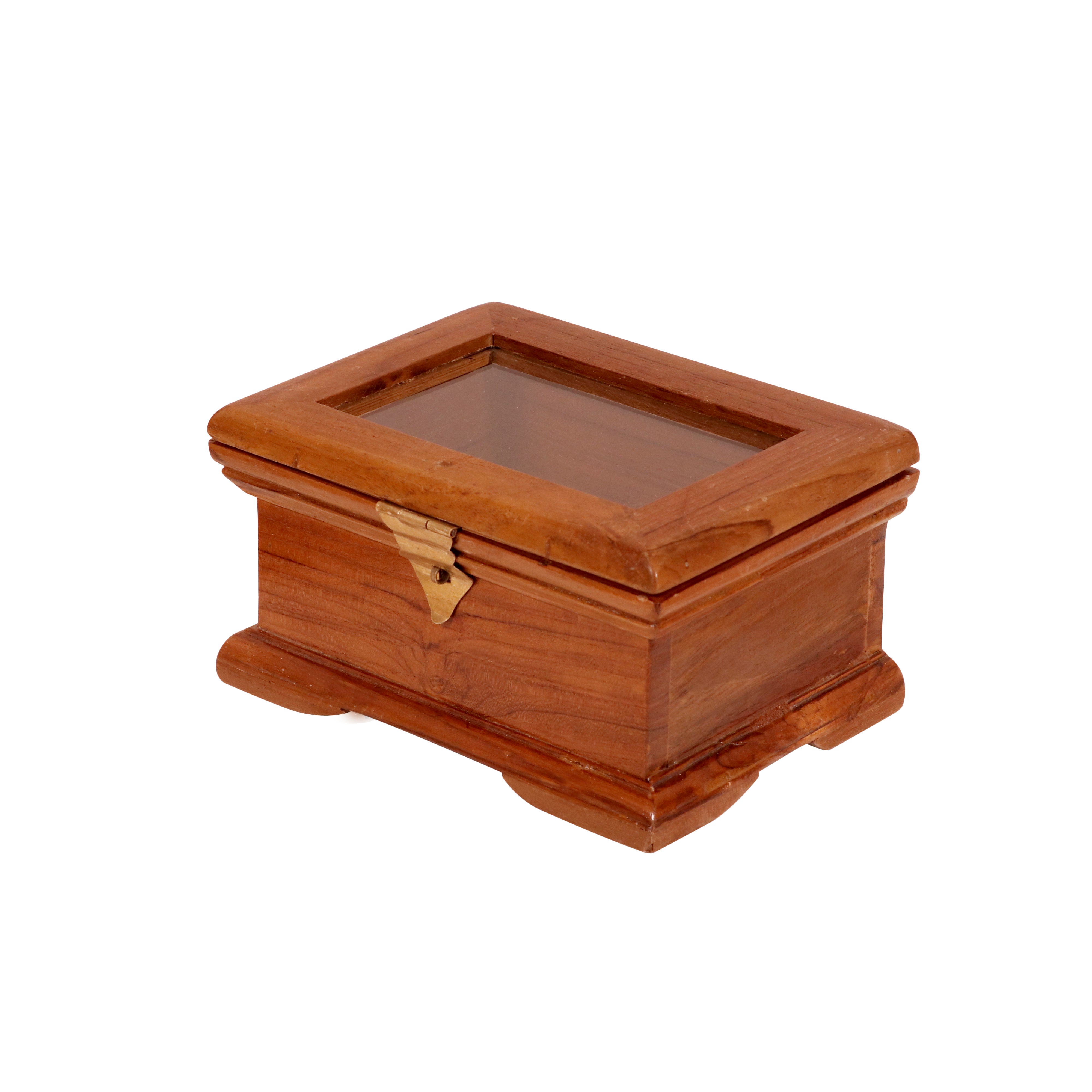 Optimised Colonial Handmade Top Mirror Vintage Wooden Jewelry Box Wooden Box