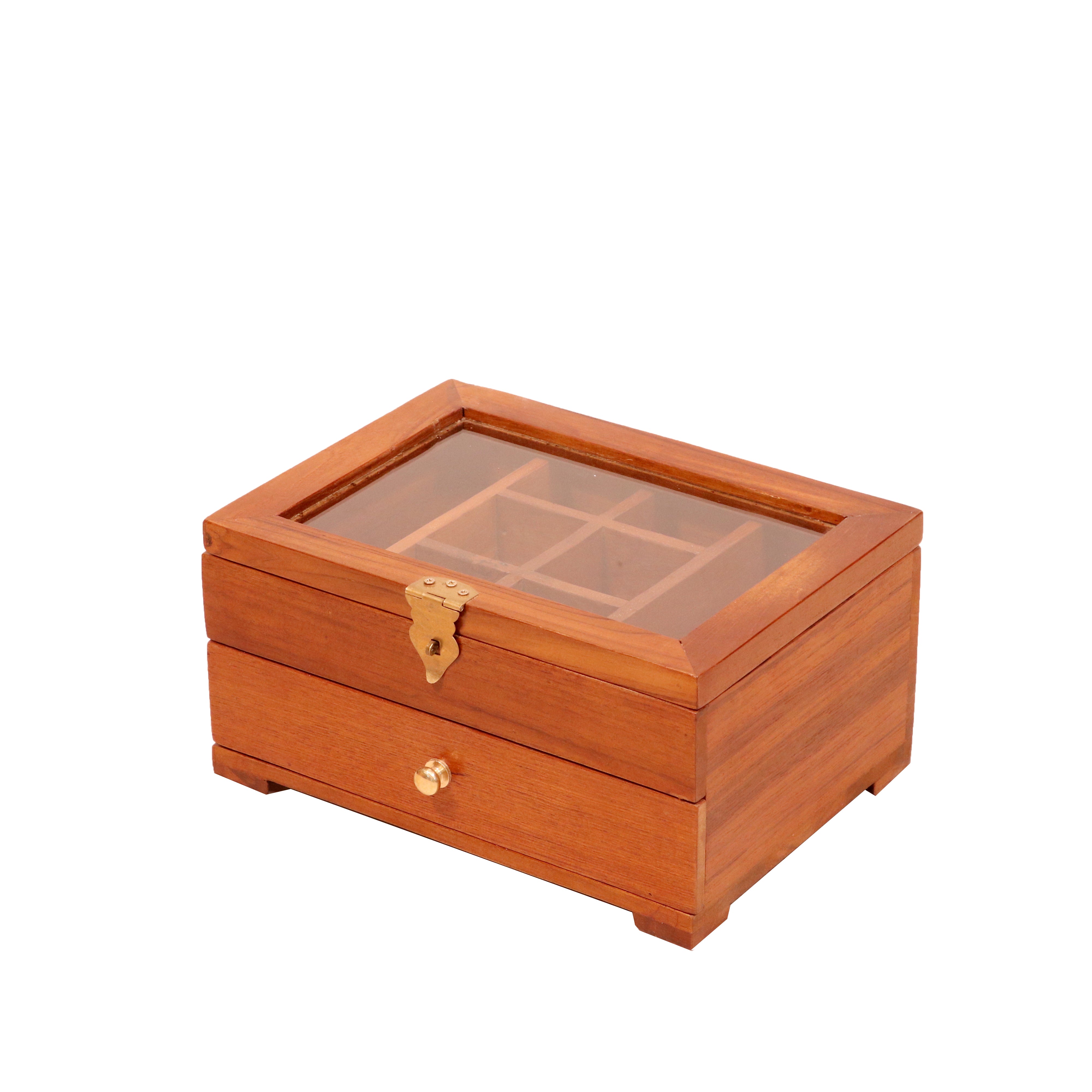 Marvelous Multi-Storage Simple Handmade Wooden Jewelry Box for Home Wooden Box