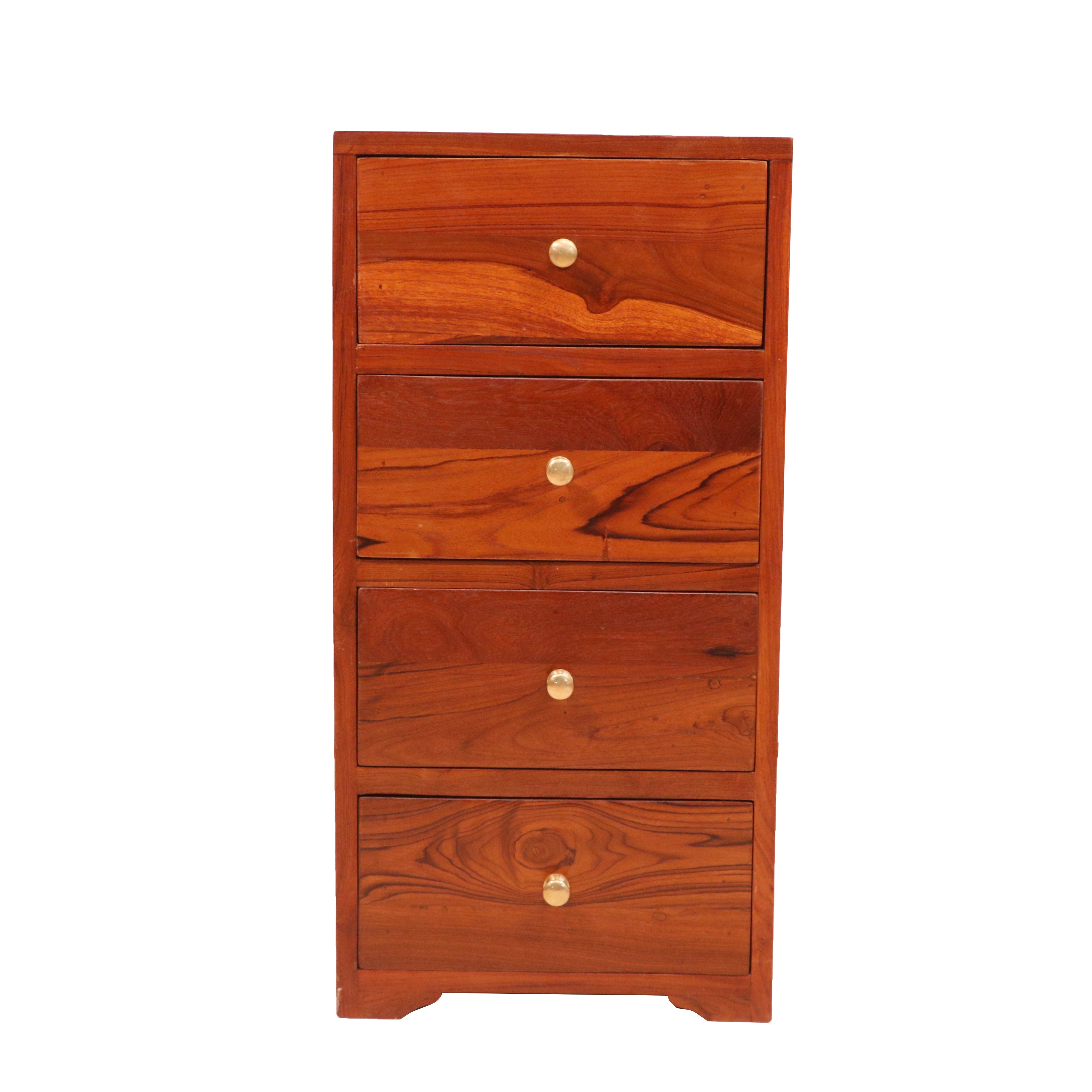 Travers Rede Themed Handmade Classic Wooden four Chest Drawers for Office Drawer's Chest