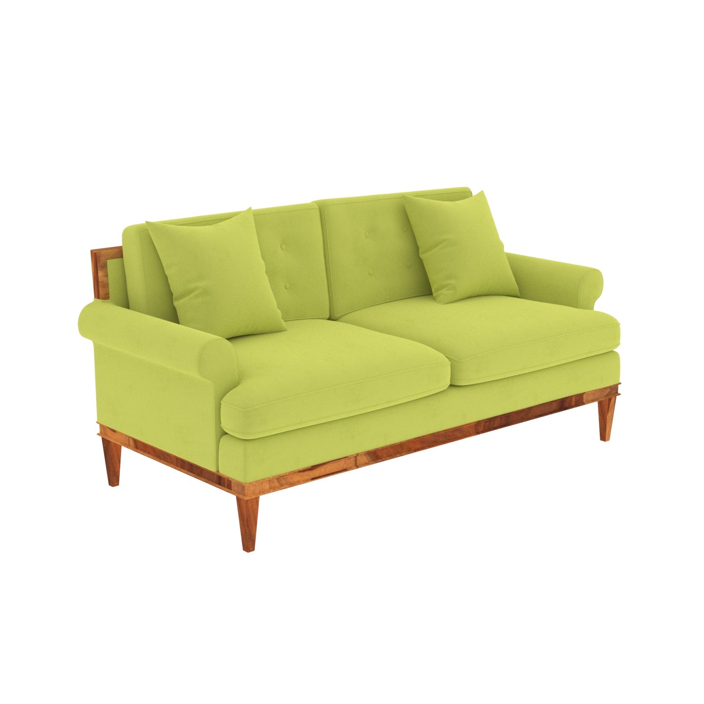 Spring Green Shaded Premium 2 Seater Sofa Sofa