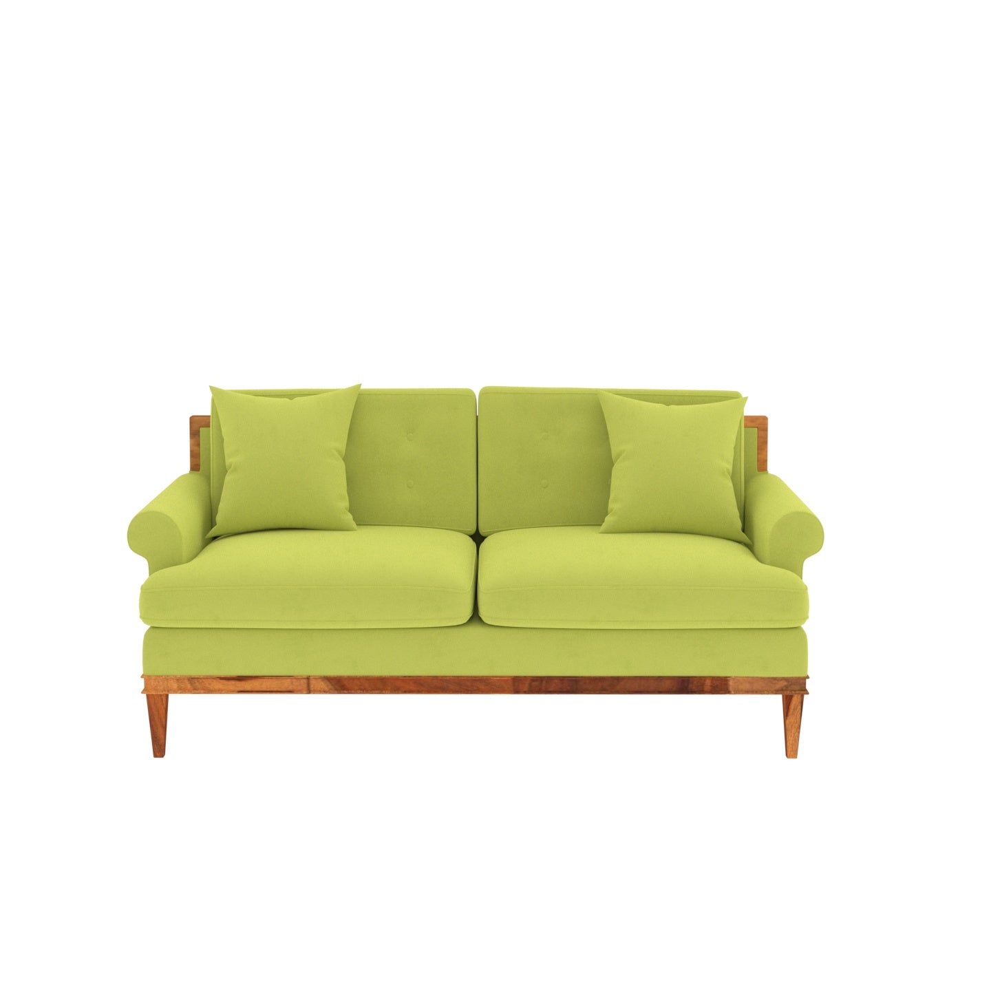Spring Green Shaded Premium 2 Seater Sofa Sofa