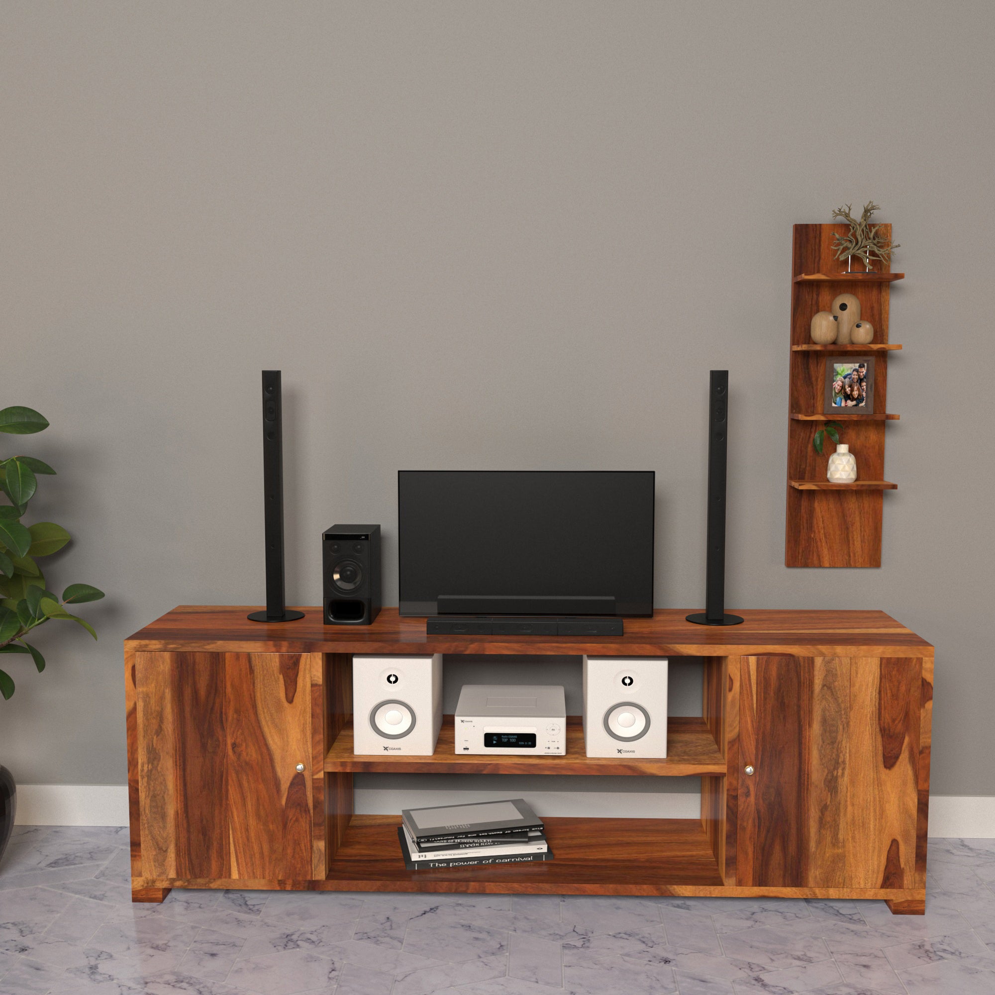 Handmade wood tv deals stand