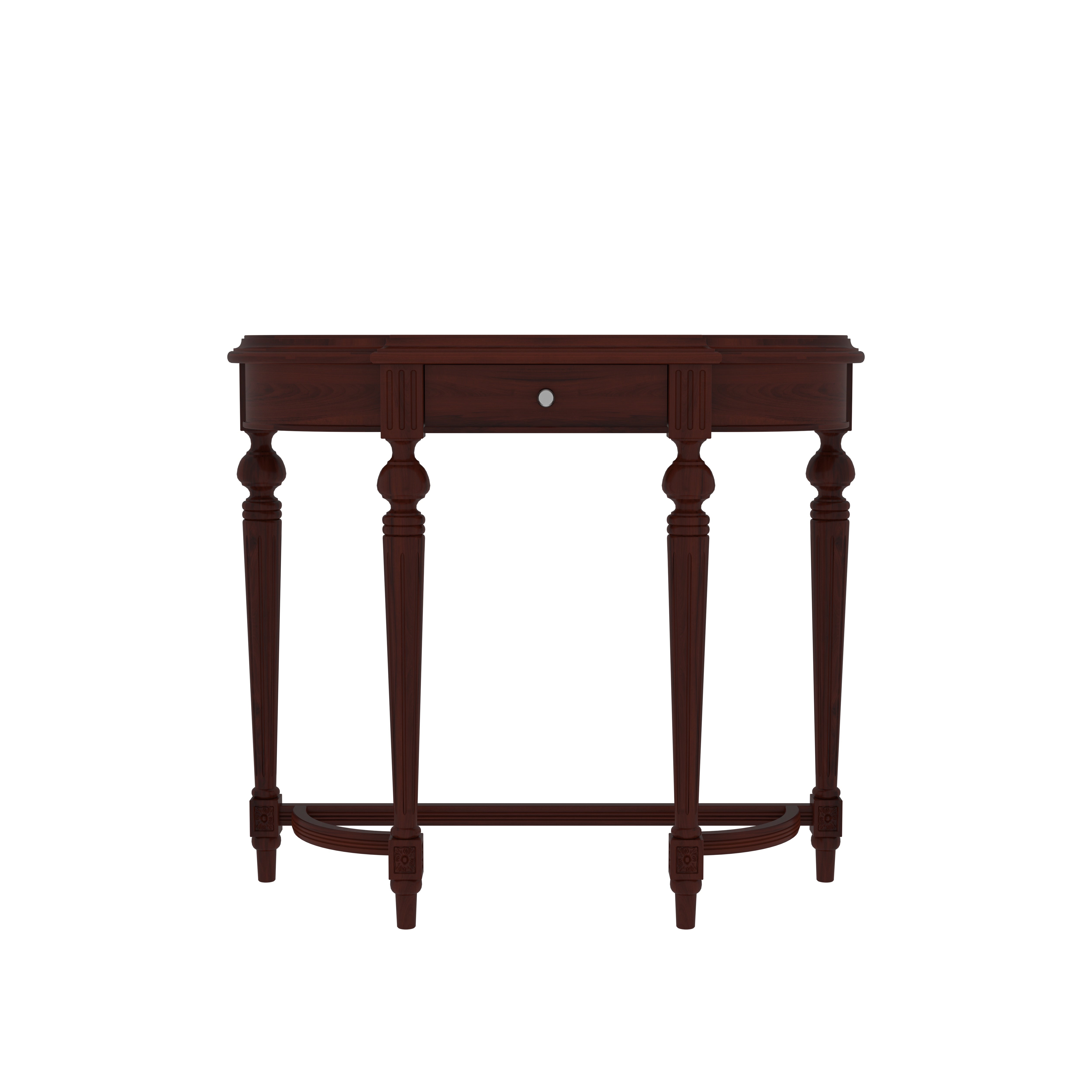 Heritage Dark Brown Finished Wooden Handmade Console Table Console Table