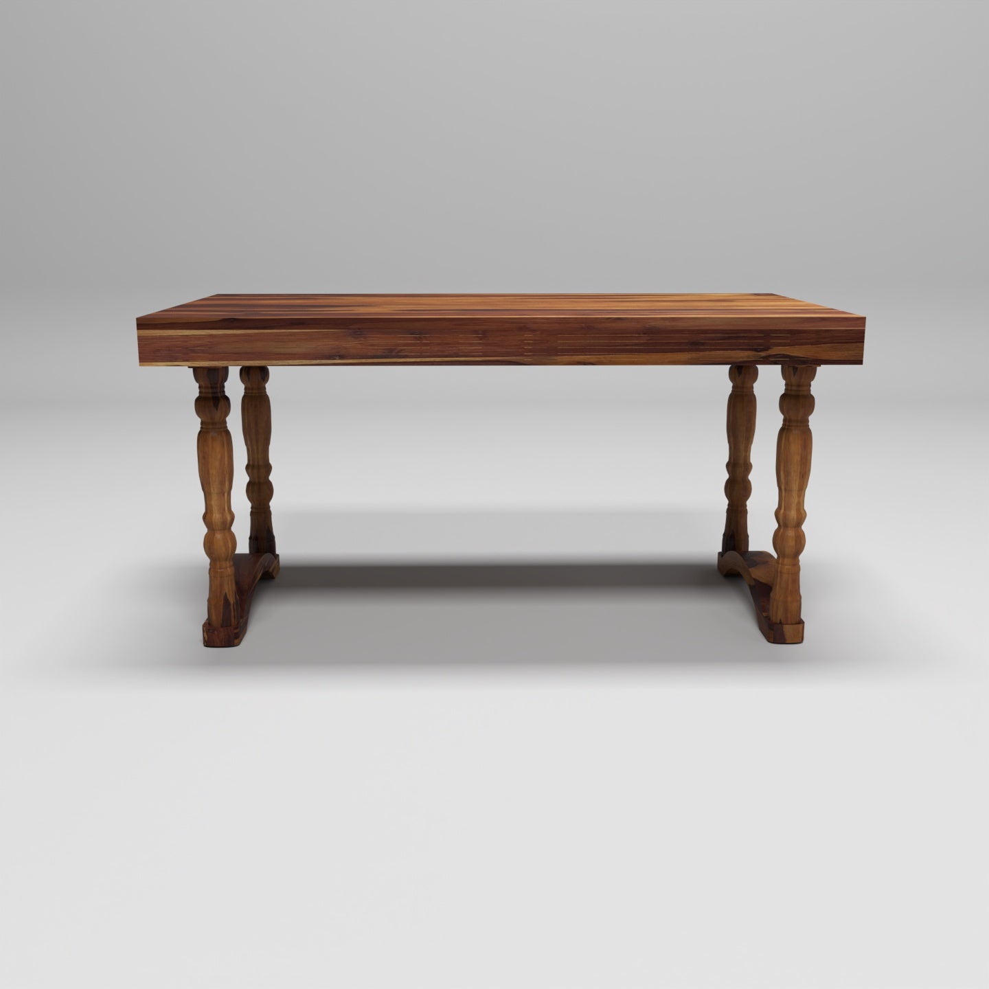 Carved Legs Vintage Sheesham Wood Dinning Table Dining Table