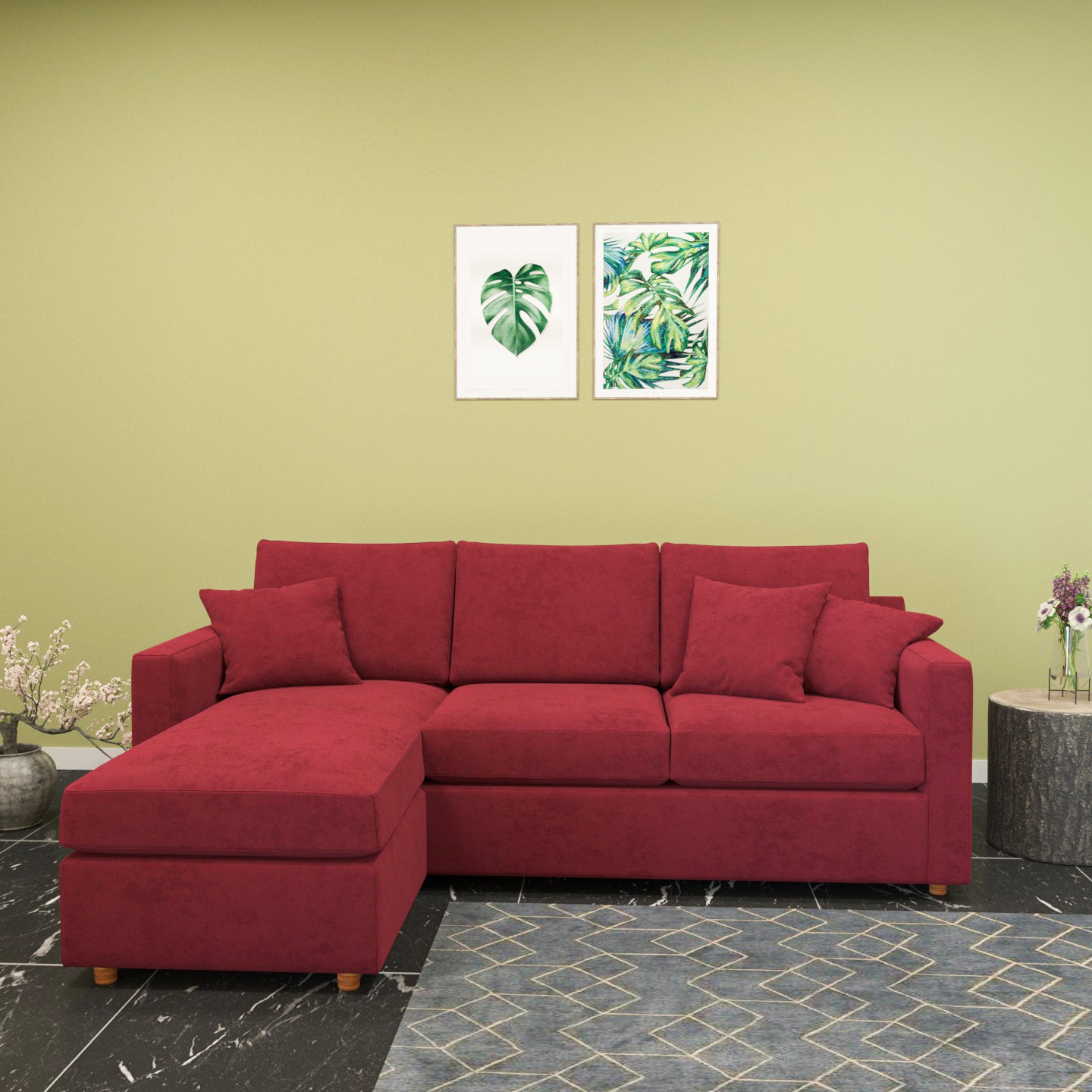 alt="30+ Mẫu Ghế Sofa Màu Đỏ Nổi Bật Hiện Đại"