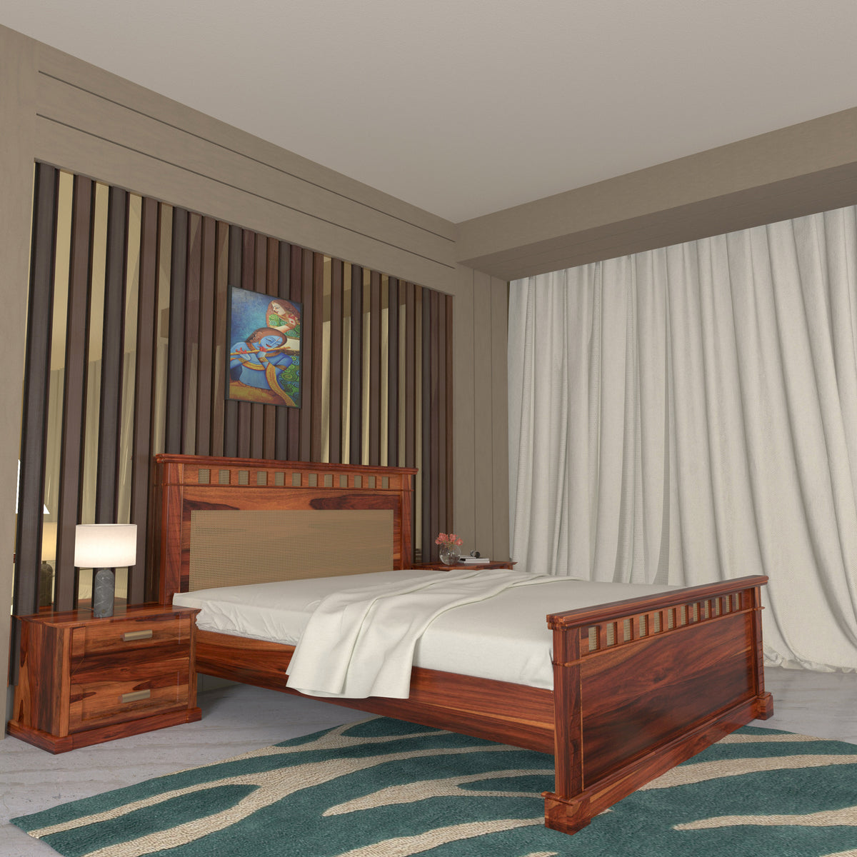 Rustic Custom Beds Unique Rustic Style Handmade Wooden Bed with Wooden Cupboard