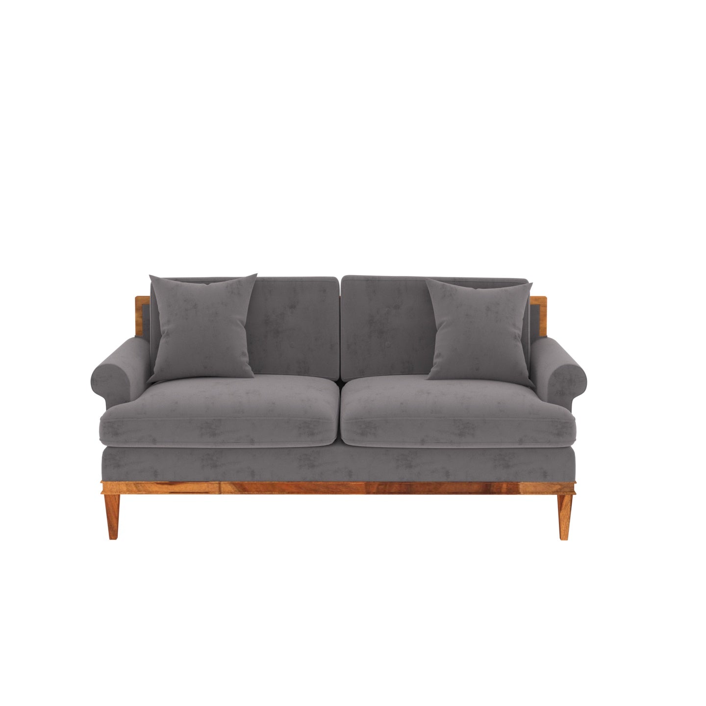 Ultra Glance Gray Shaded Premium 2 Seater Sofa Sofa