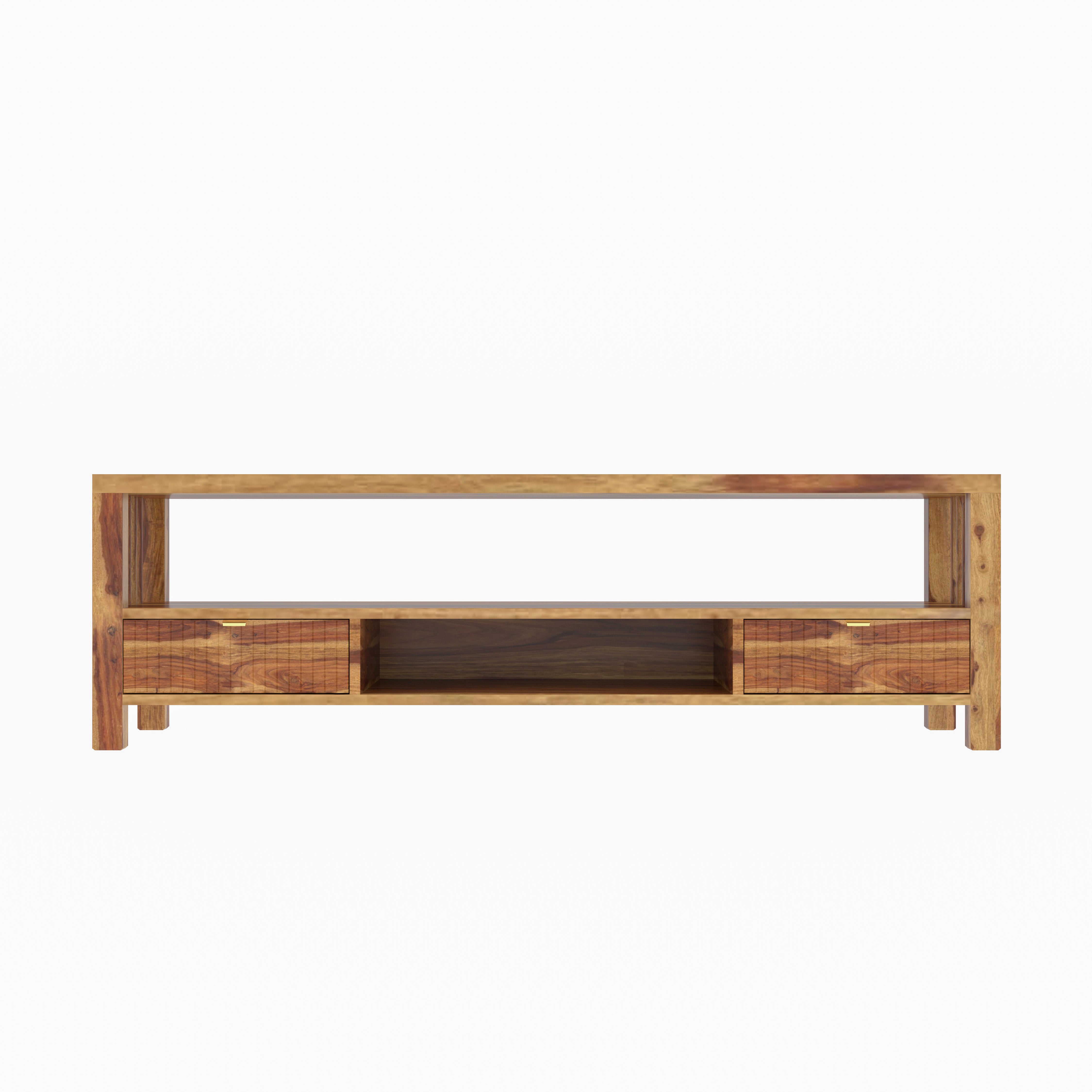 Antique Aesthetic Light Finished Wooden Handmade TV Stand Tv stand