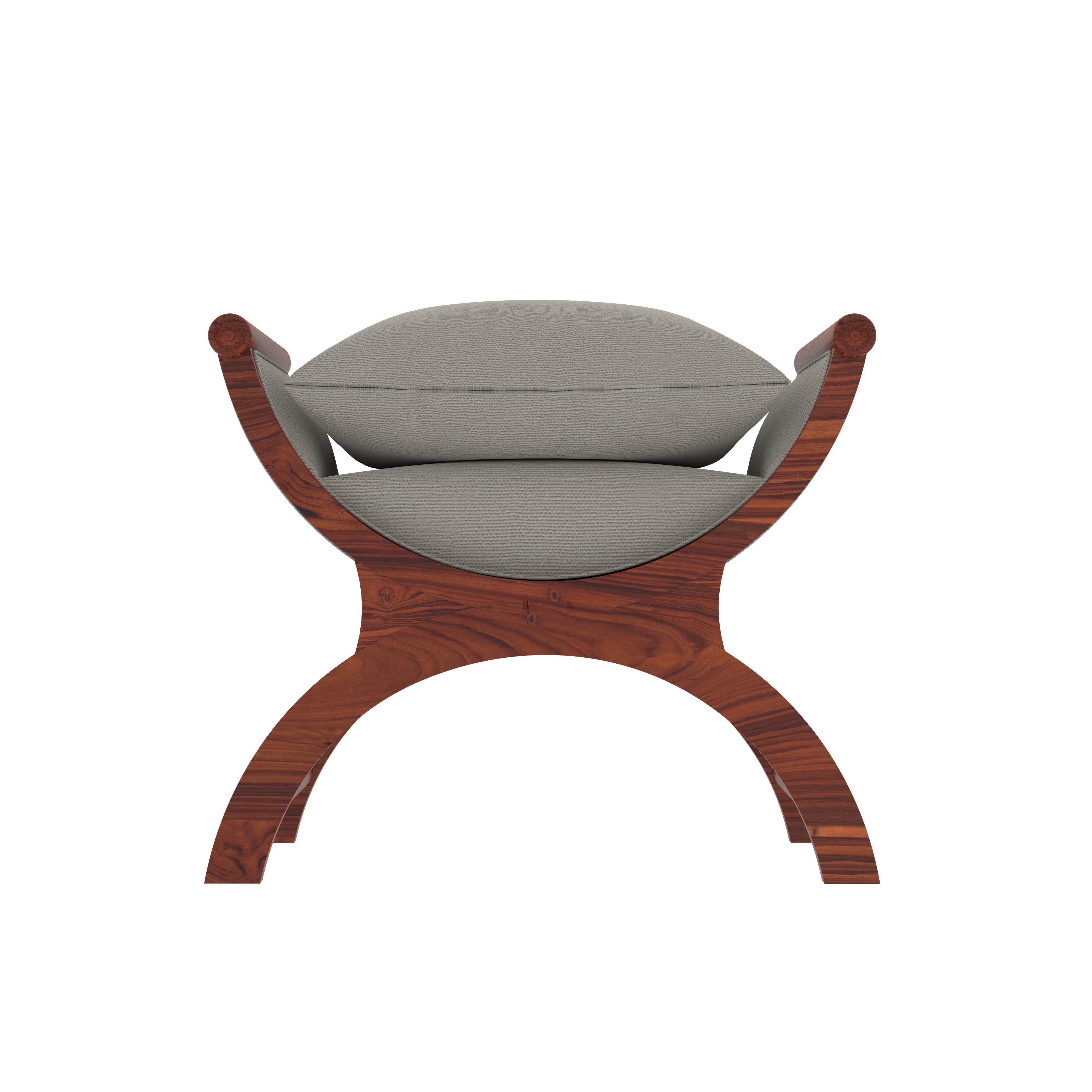 Decorative Stool with Upholstery, One-Seater Design Stool