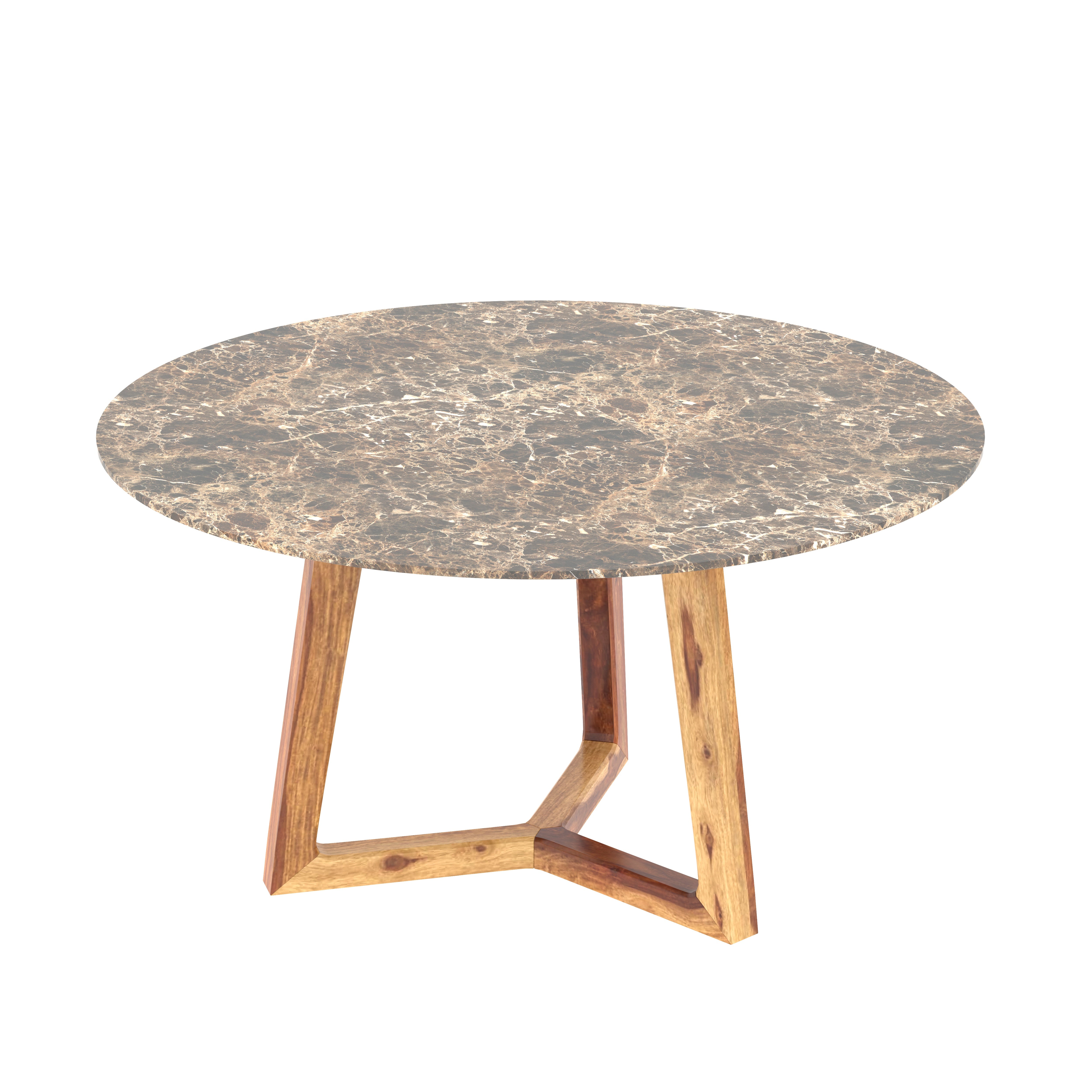 Round Montage Classic Woooden Handmade Dining Table Dining Table
