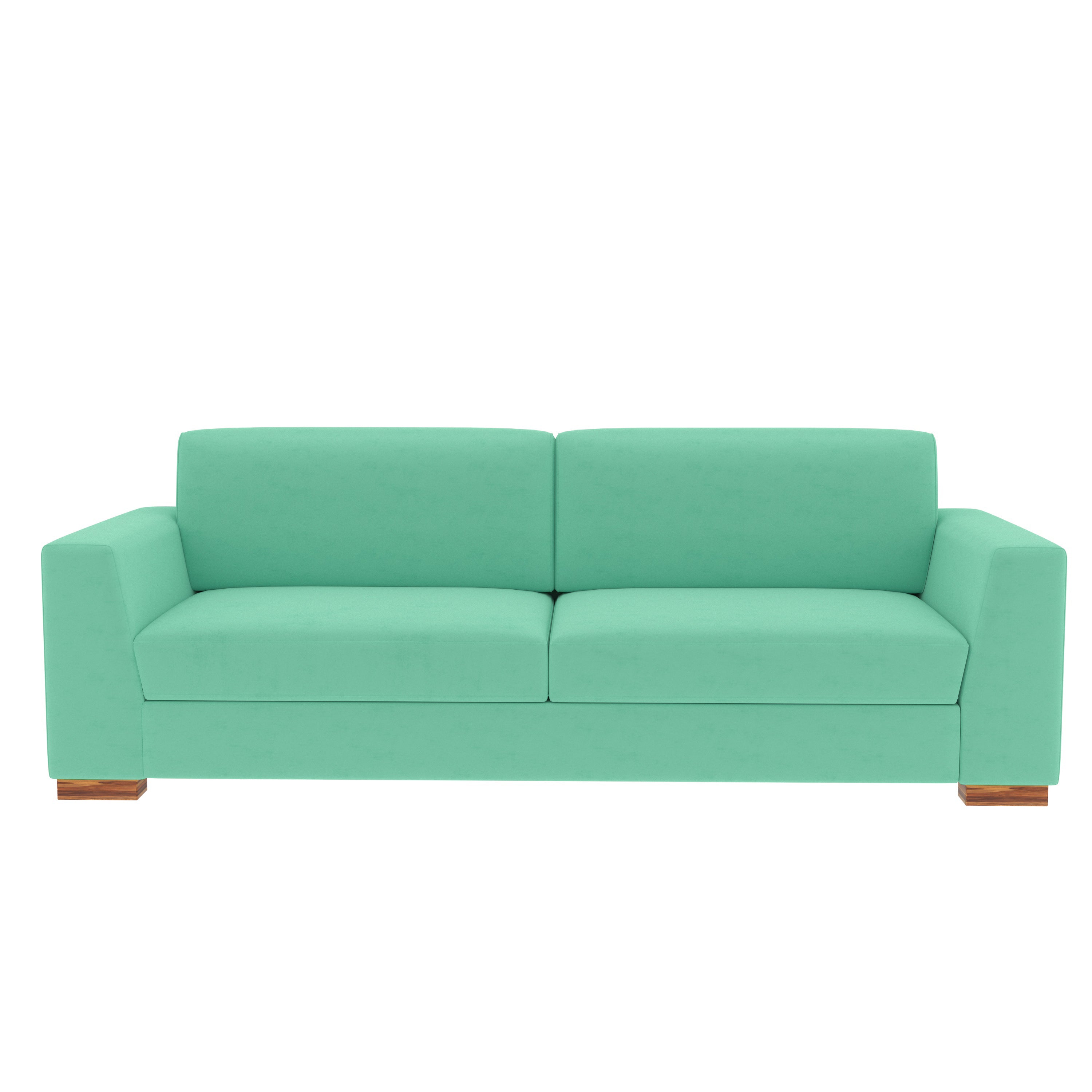 Emeriad Green Pastel Coloured Comfort 2+1 Seater Sofa + Center Table for Home Sofa