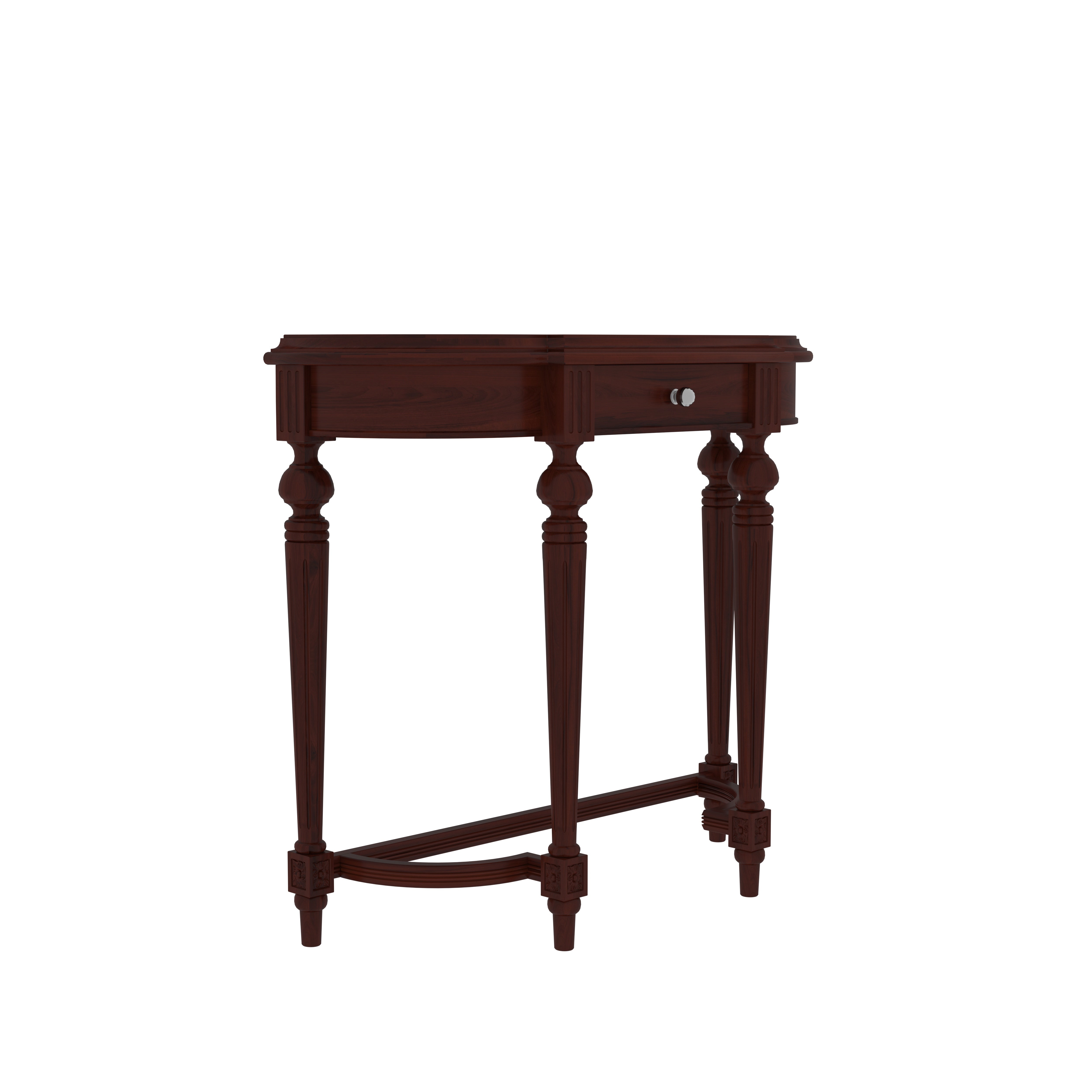 Heritage Dark Brown Finished Wooden Handmade Console Table Console Table