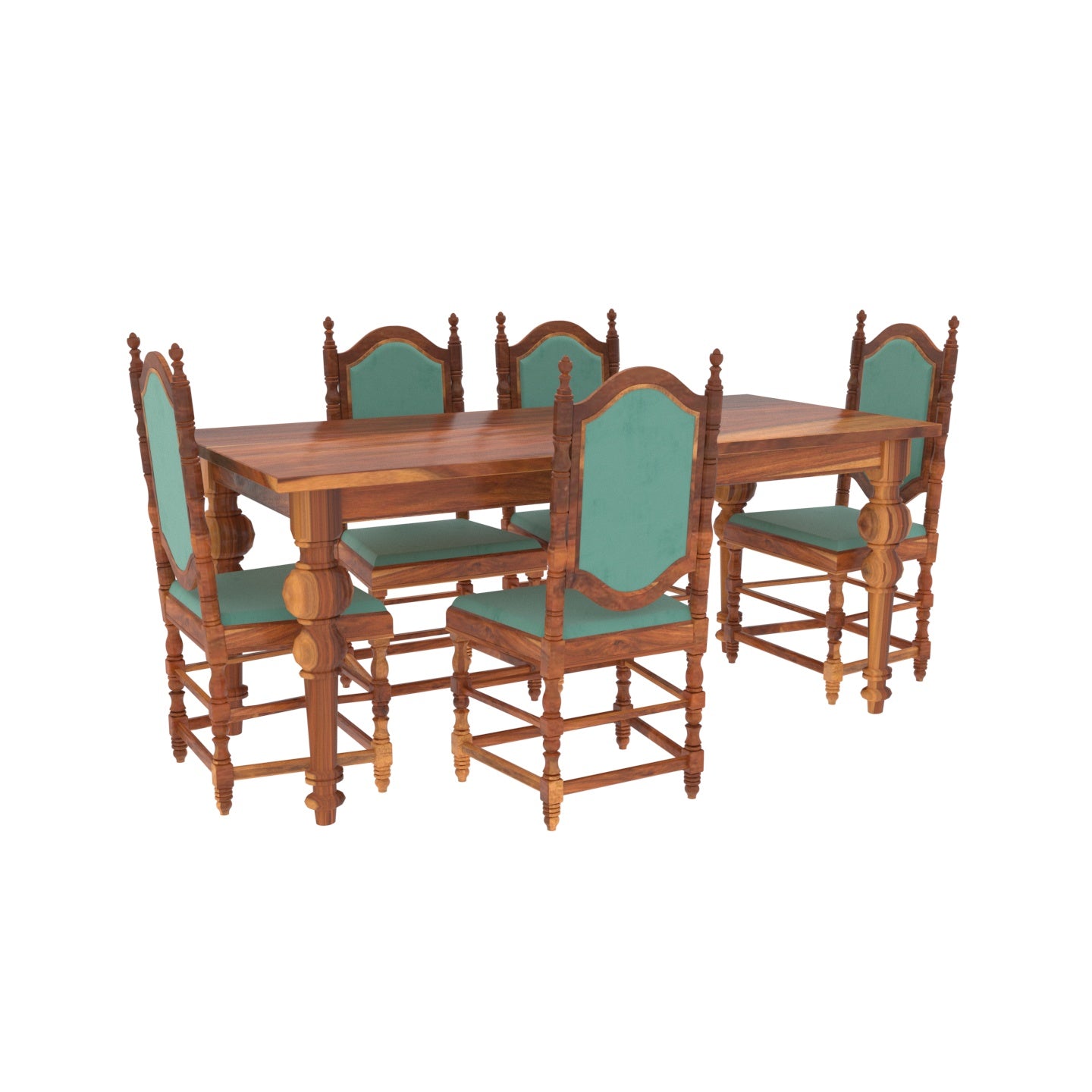 Vintage Melodious Wooden Royal Complete Dinning Set Dining Set
