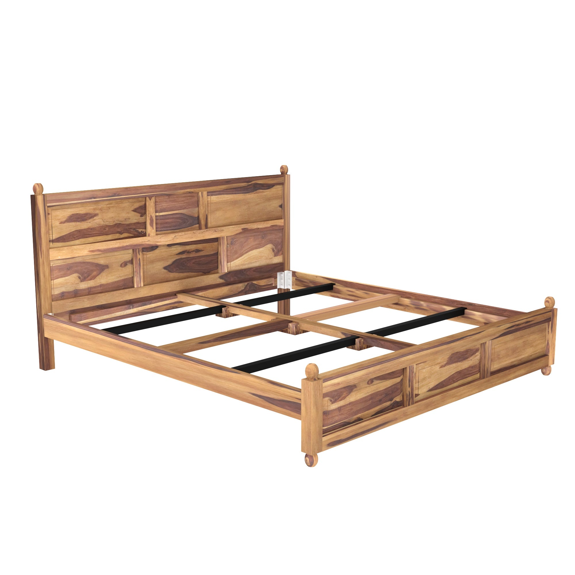 Wooden Plain Classical Bed Sheesham Wood Bed
