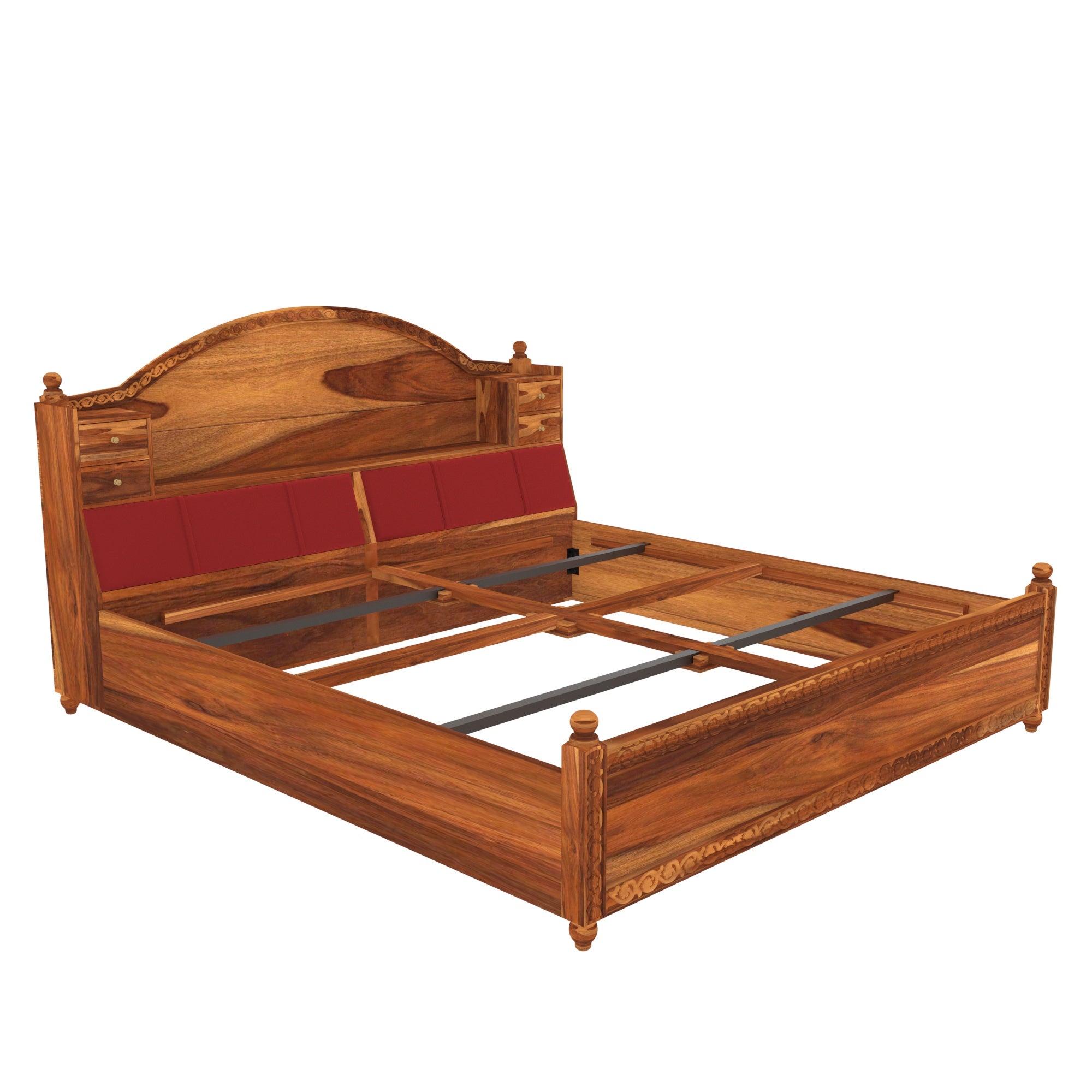 Sheesham wood Traditional Storage Bed Bed