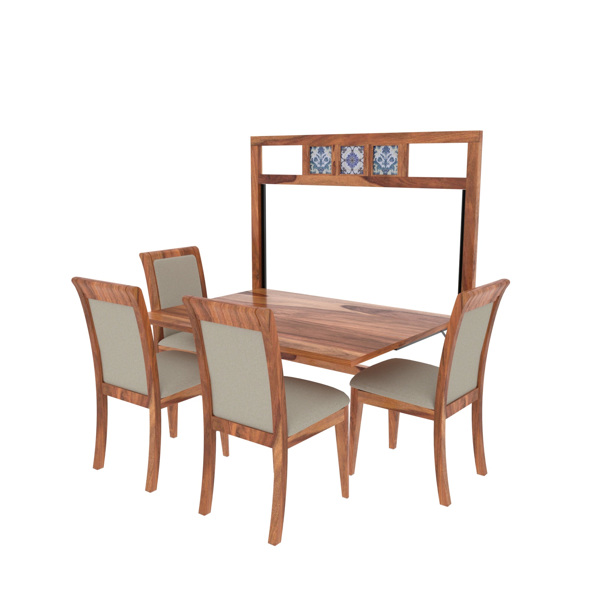 Natural Classic Light Finished Handmade Wooden Dining Set Dining Set