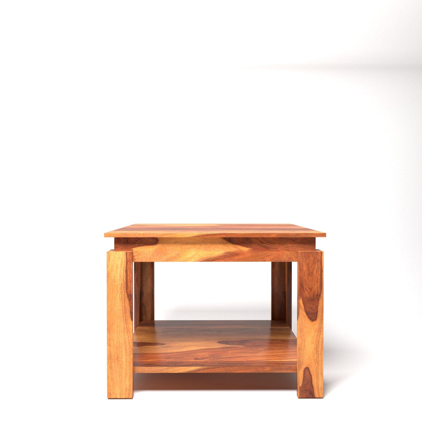 Simple 4 Square with Storage Wooden Coffee Table Coffee Table