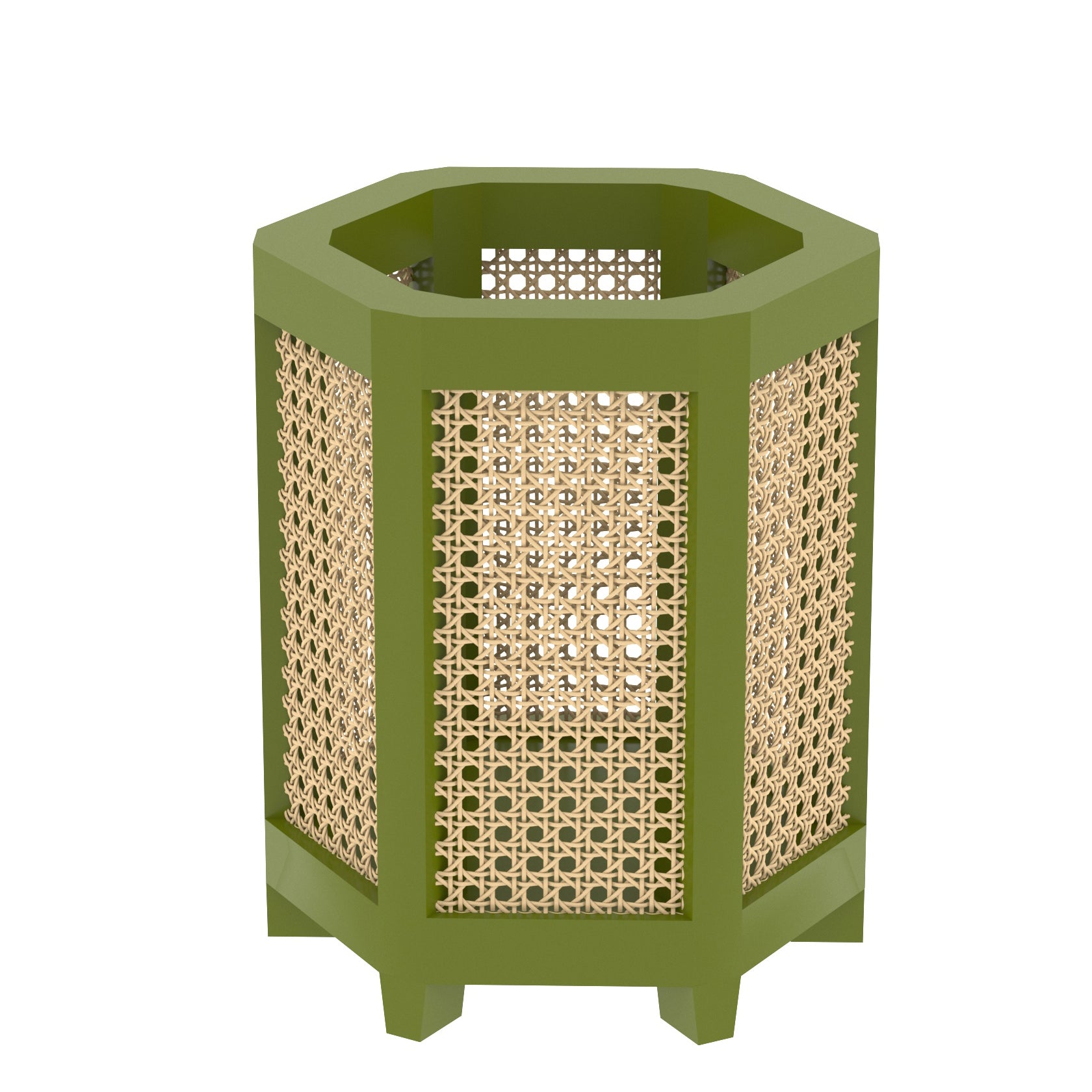 Premium Style Multi Angle Garden Green Soft Cane Wooden Flowerpot for Home Pot