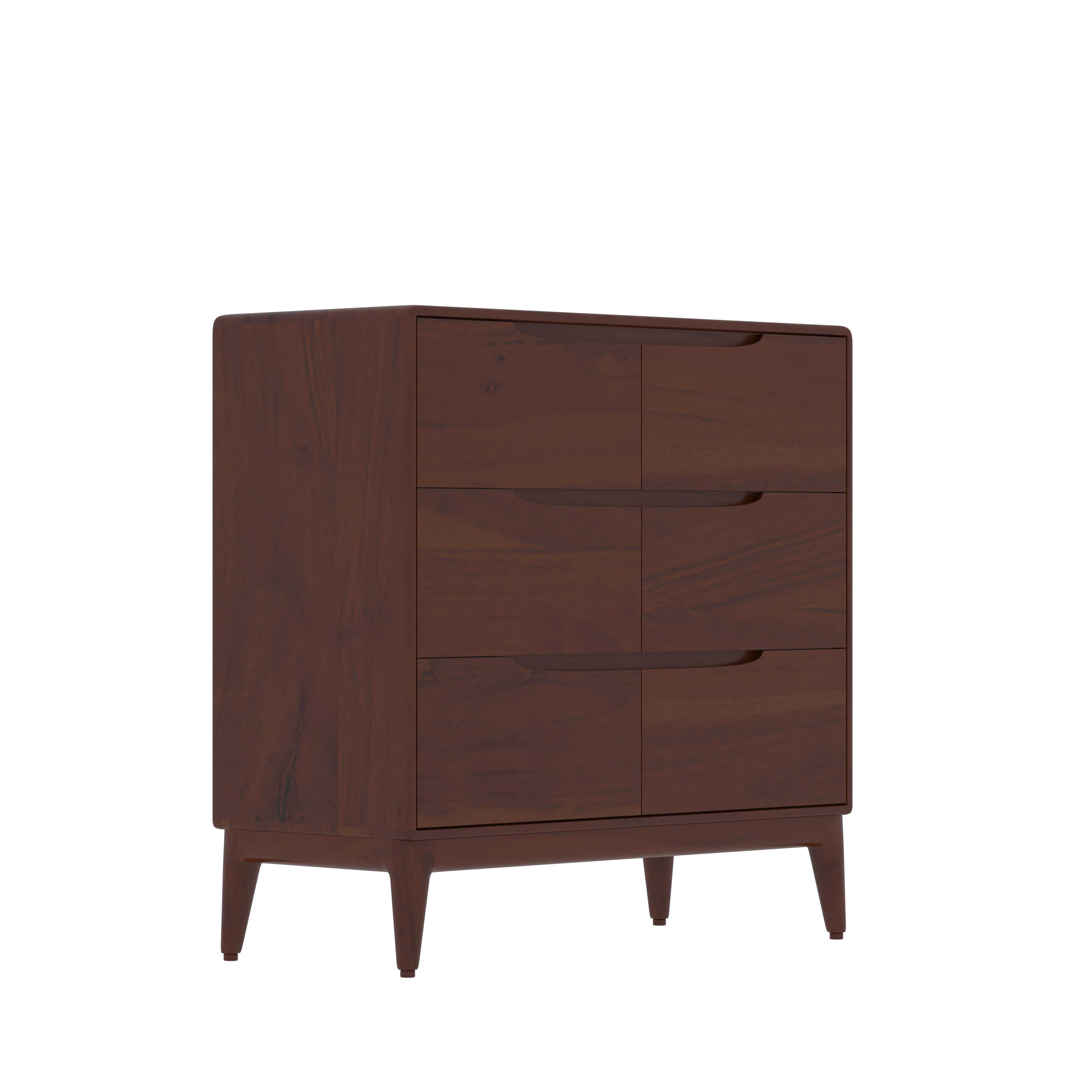 Classic Handmade Multi-Storage Plain Finished Wooden Bedside Cupboard