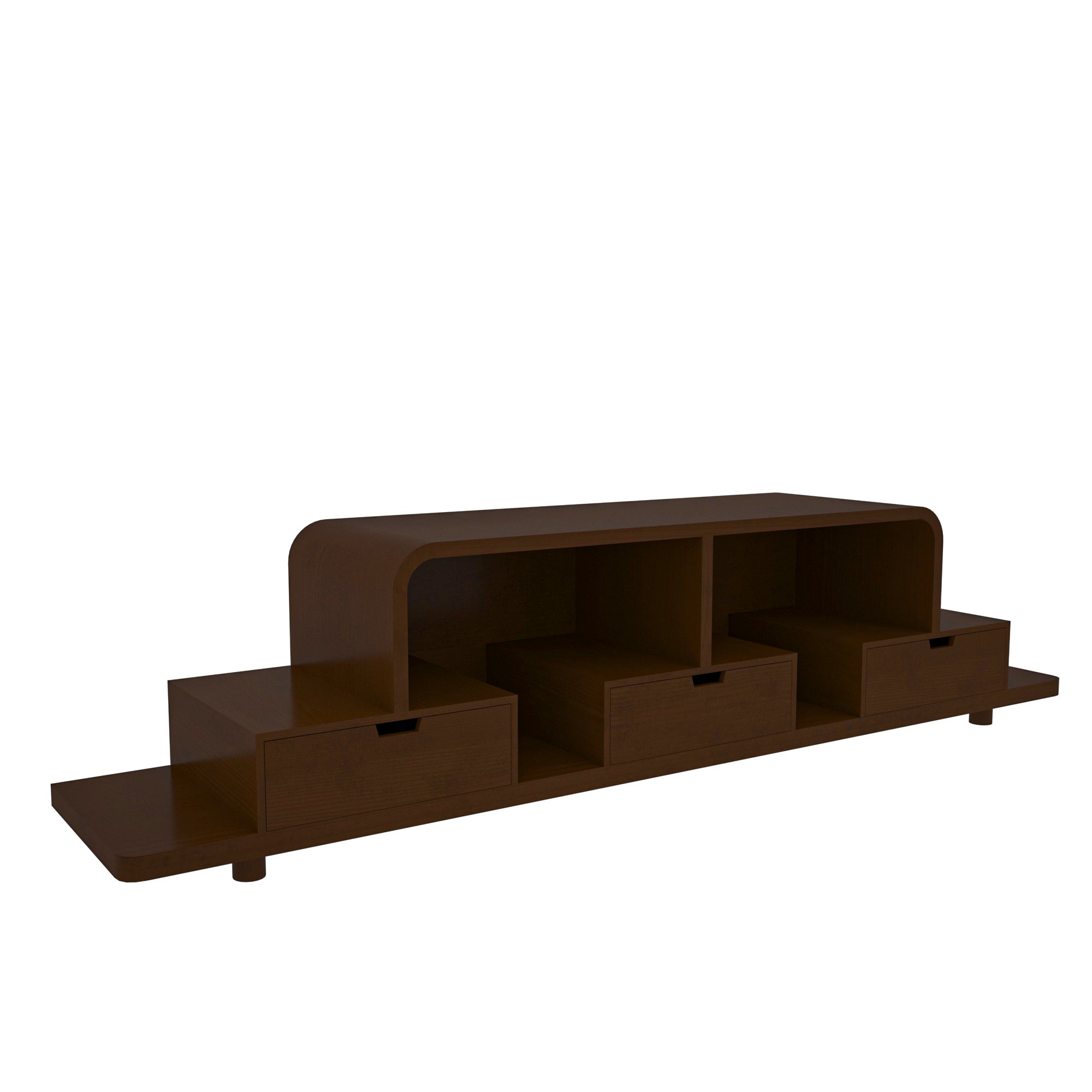 Montage Dark Walnut Wooden Handmade Multi-Storage TV Unit Tv stand