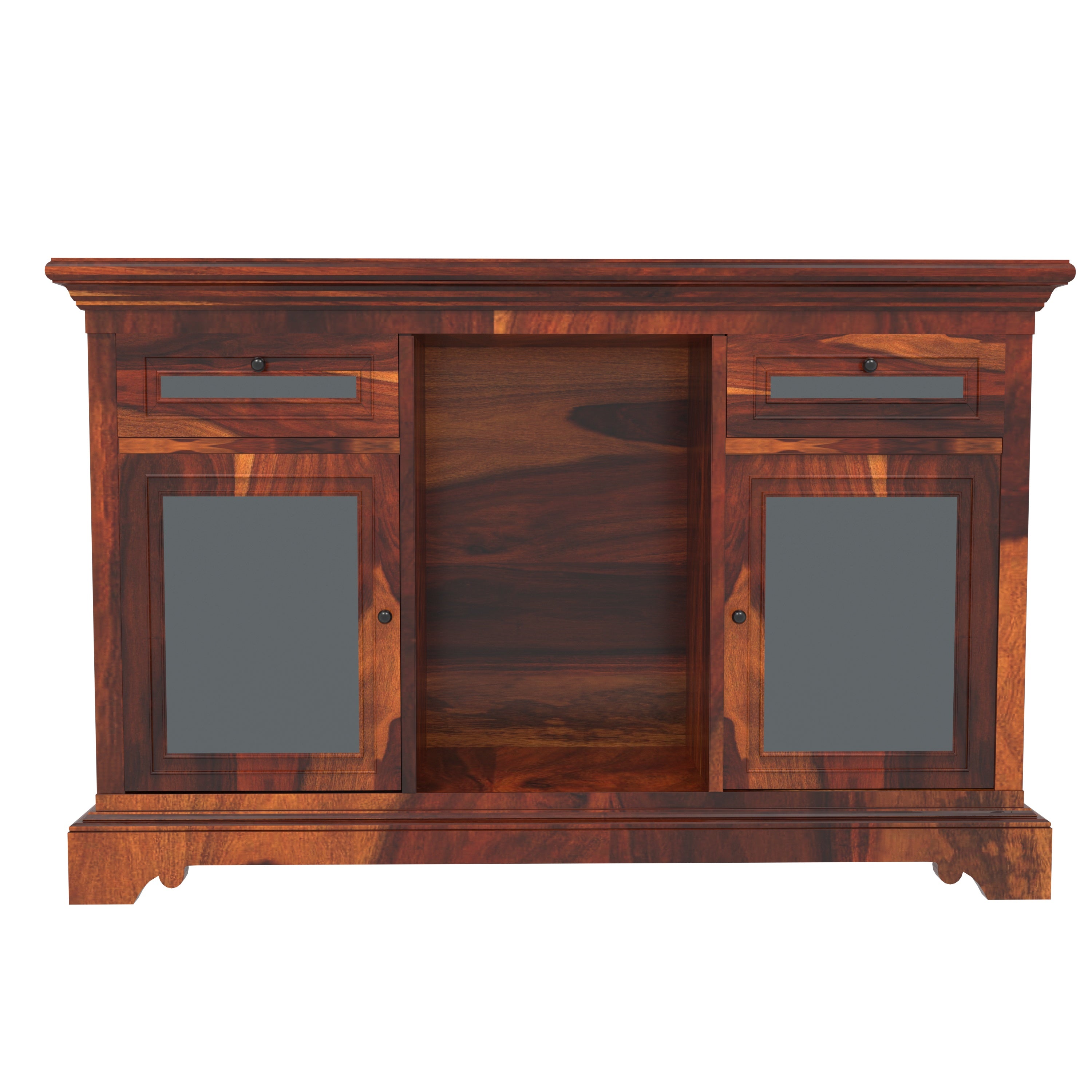 Southern Dark Sheesham Handmade Classic Wooden Sideboard for Home Cupboard