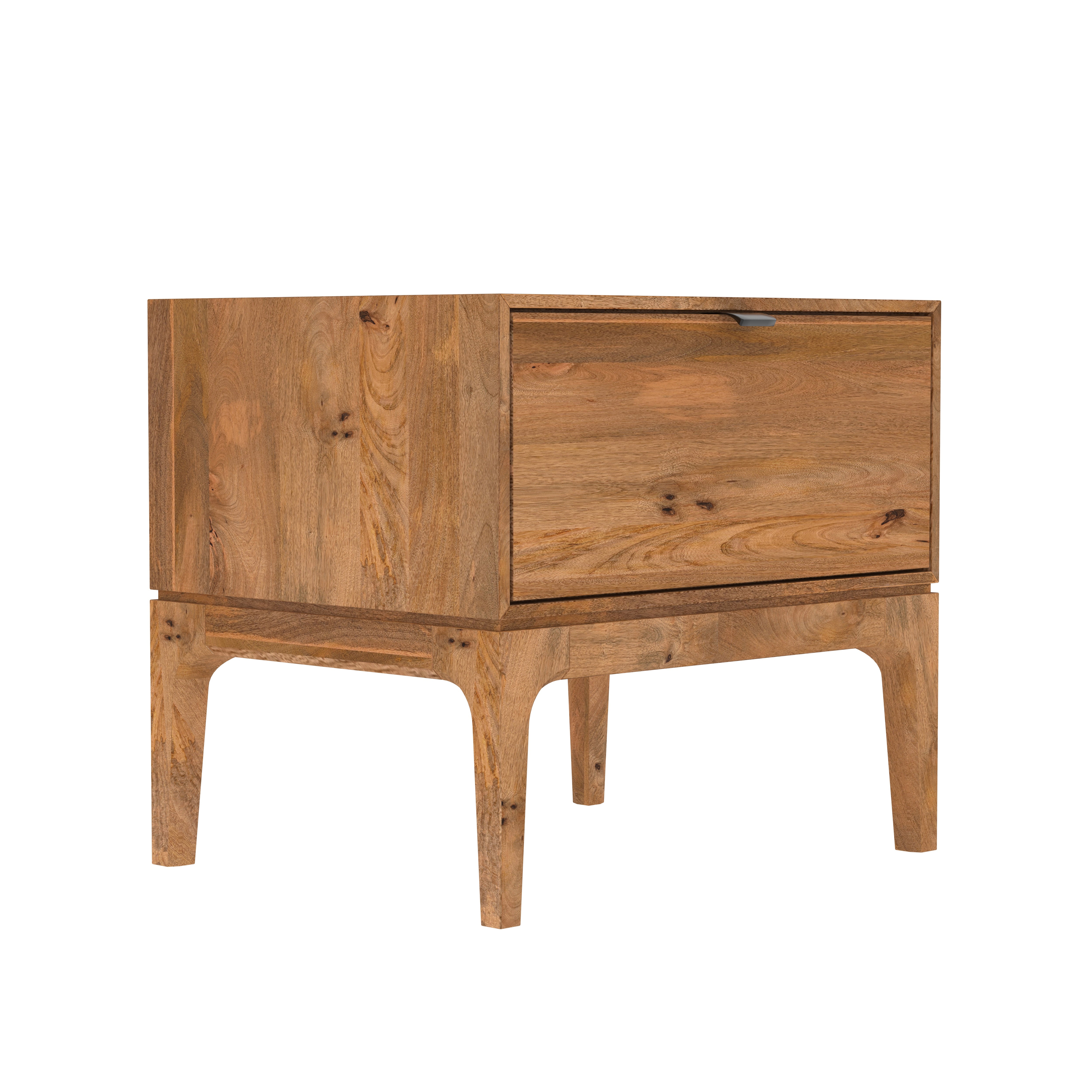 Classic single drawer solid wood beside Bedside