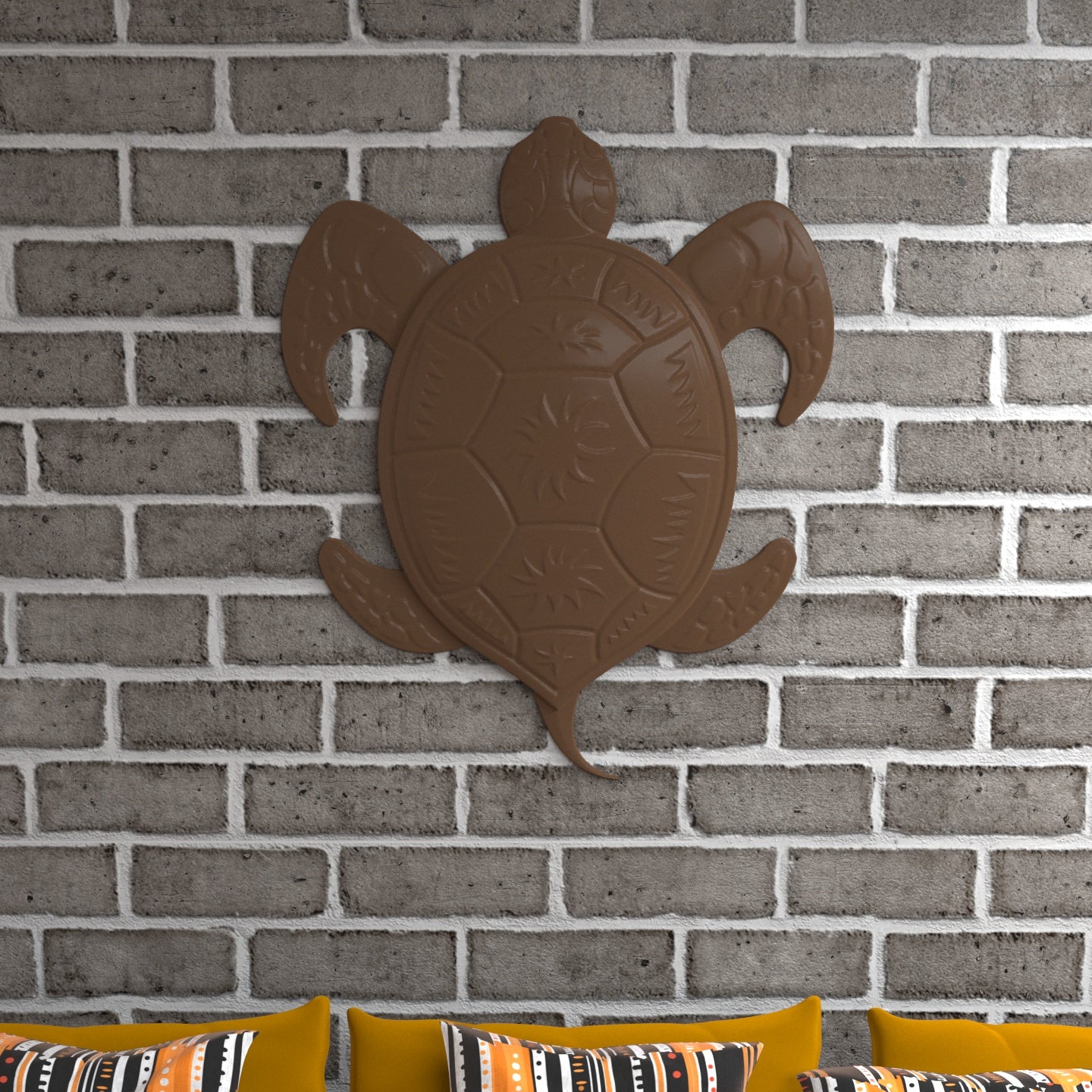 Traditional Truffle Turtle Wooden Wall Decor Wall Decor