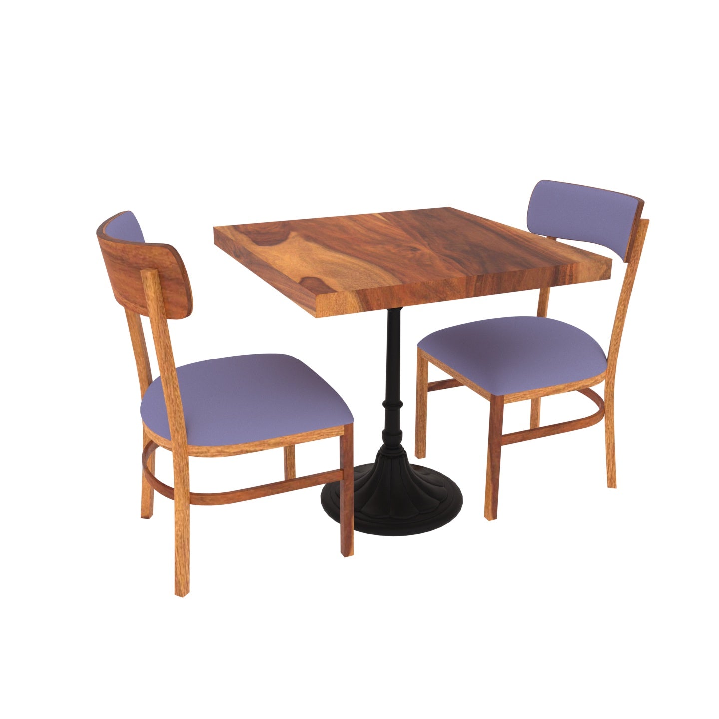Elegant Roar Simple Small Two Chair Complete Dining Set Dining Set