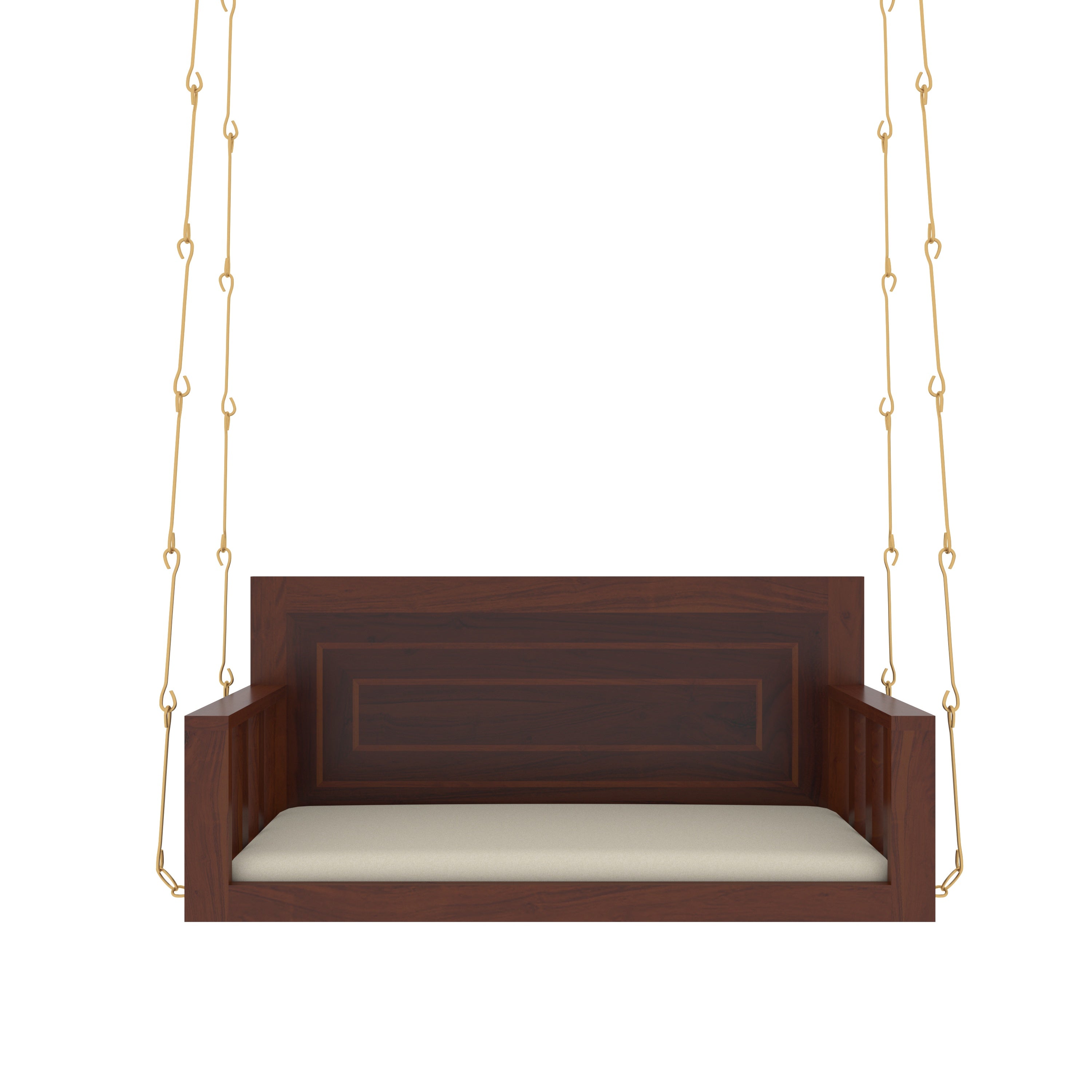 Southern Western Dark Finished Wooden Handmade Swing Swing