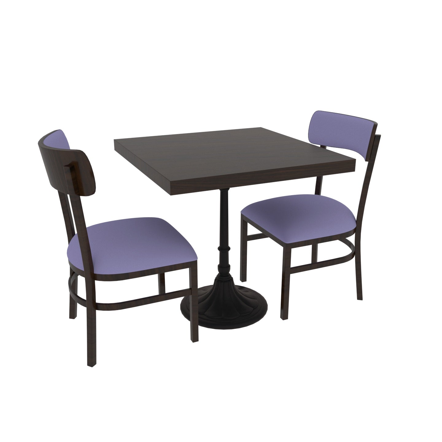 Morris Melt Simple Small Two Chair Complete Dining Set Dining Set