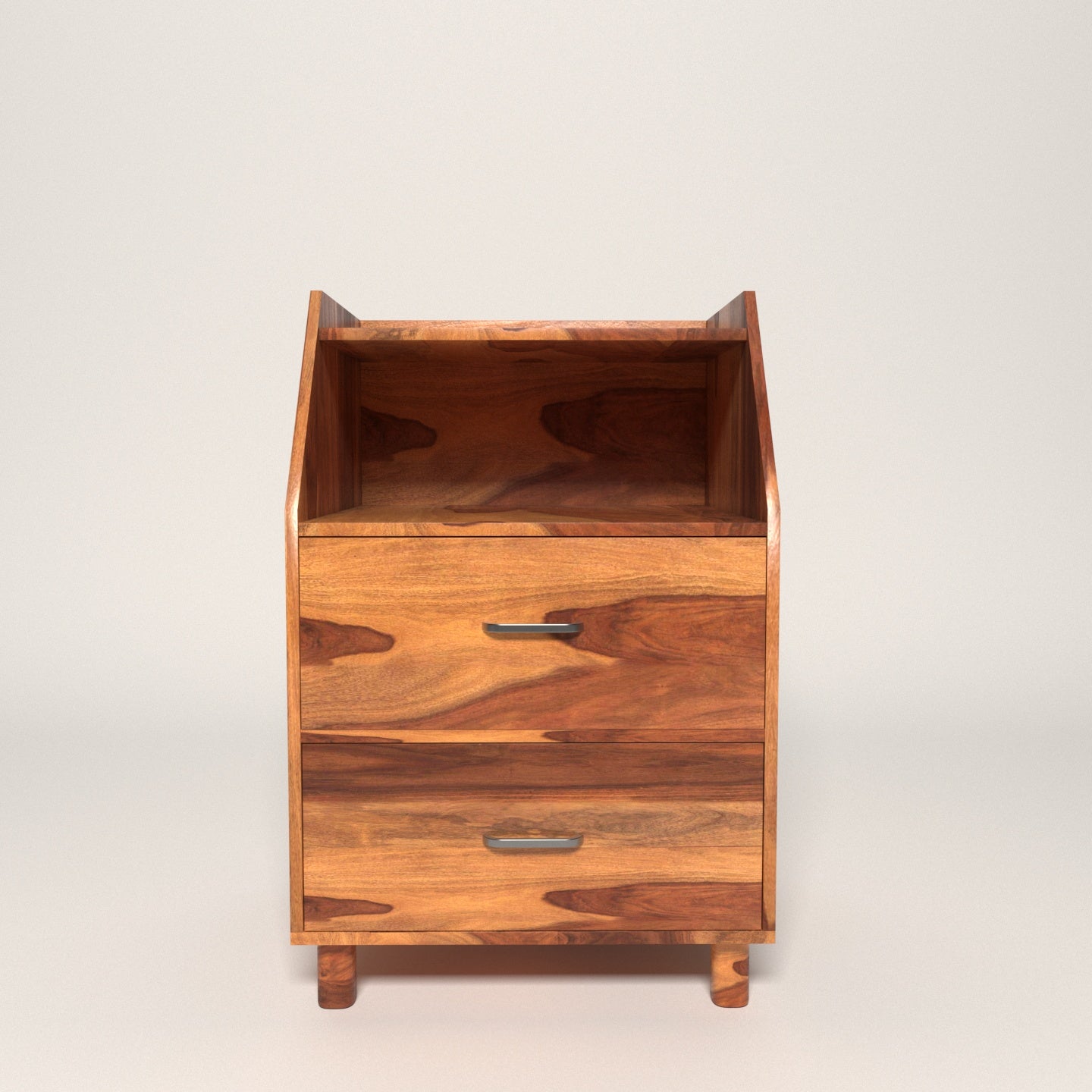 Premium Vintage Sheesham Handmade Wooden Bedside Table for Home Bedside