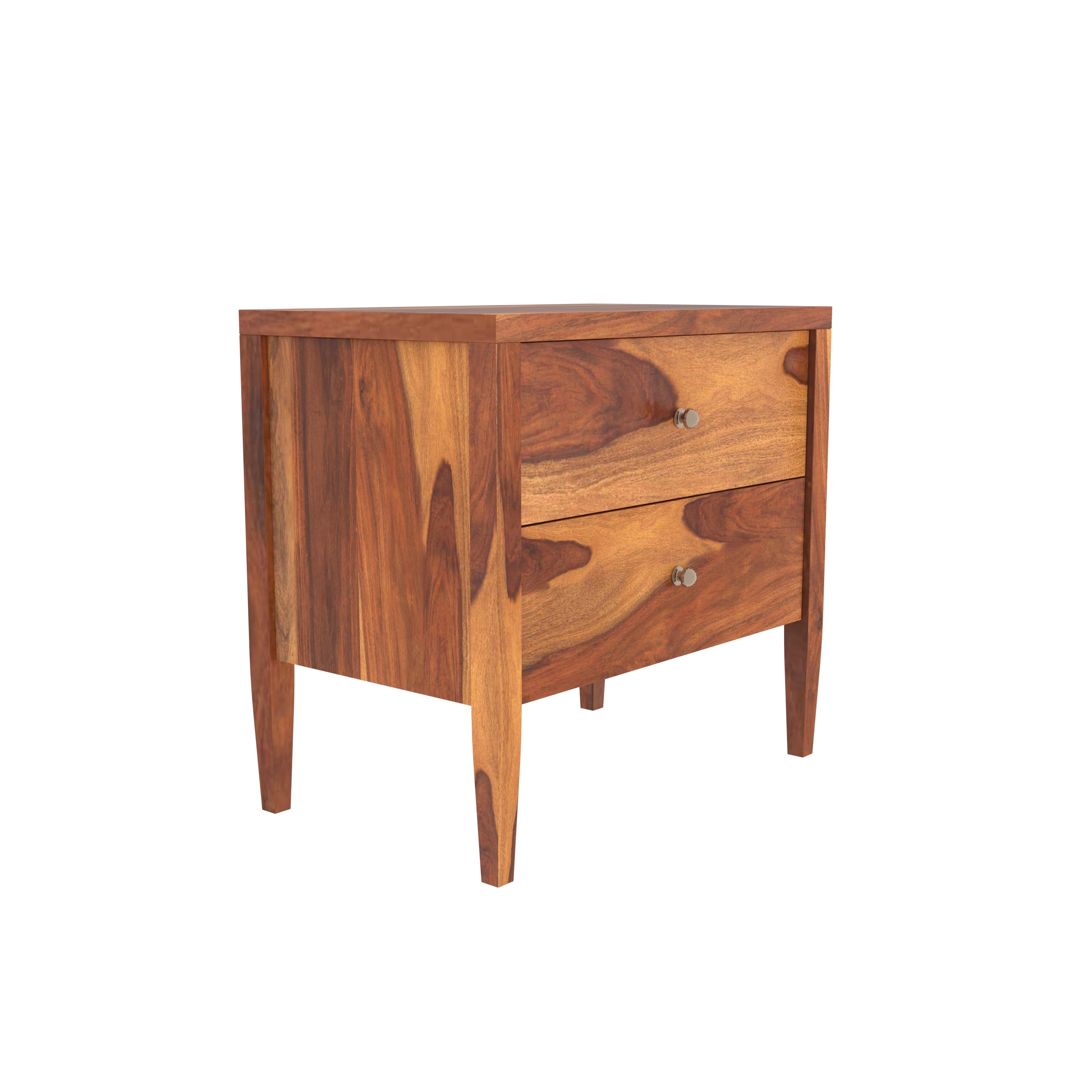 Retro Times wit Rich Texture Handmade Wooden Bedside for Home Bedside