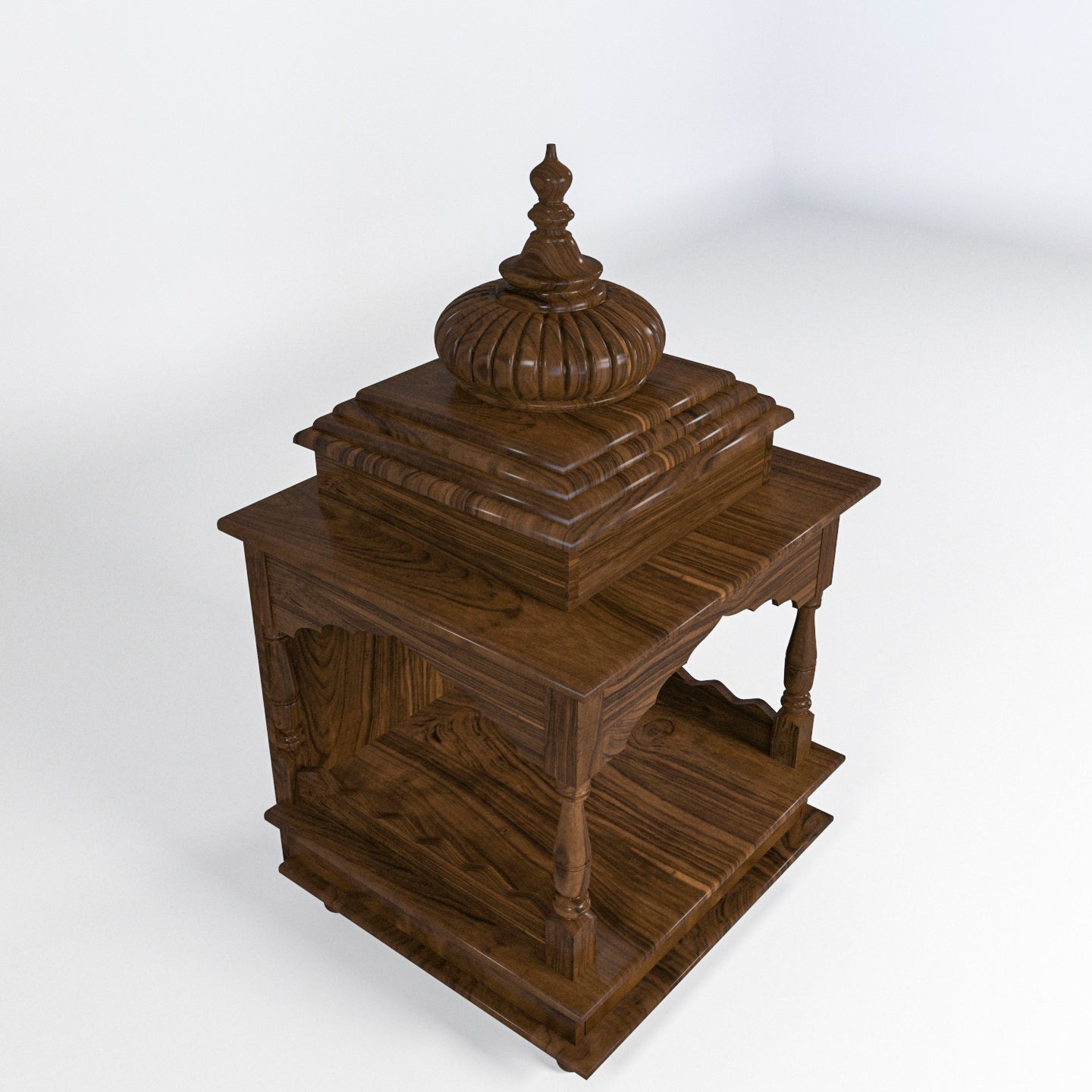 Heritage indian Devotional Dome Teak wood Home temple Temple