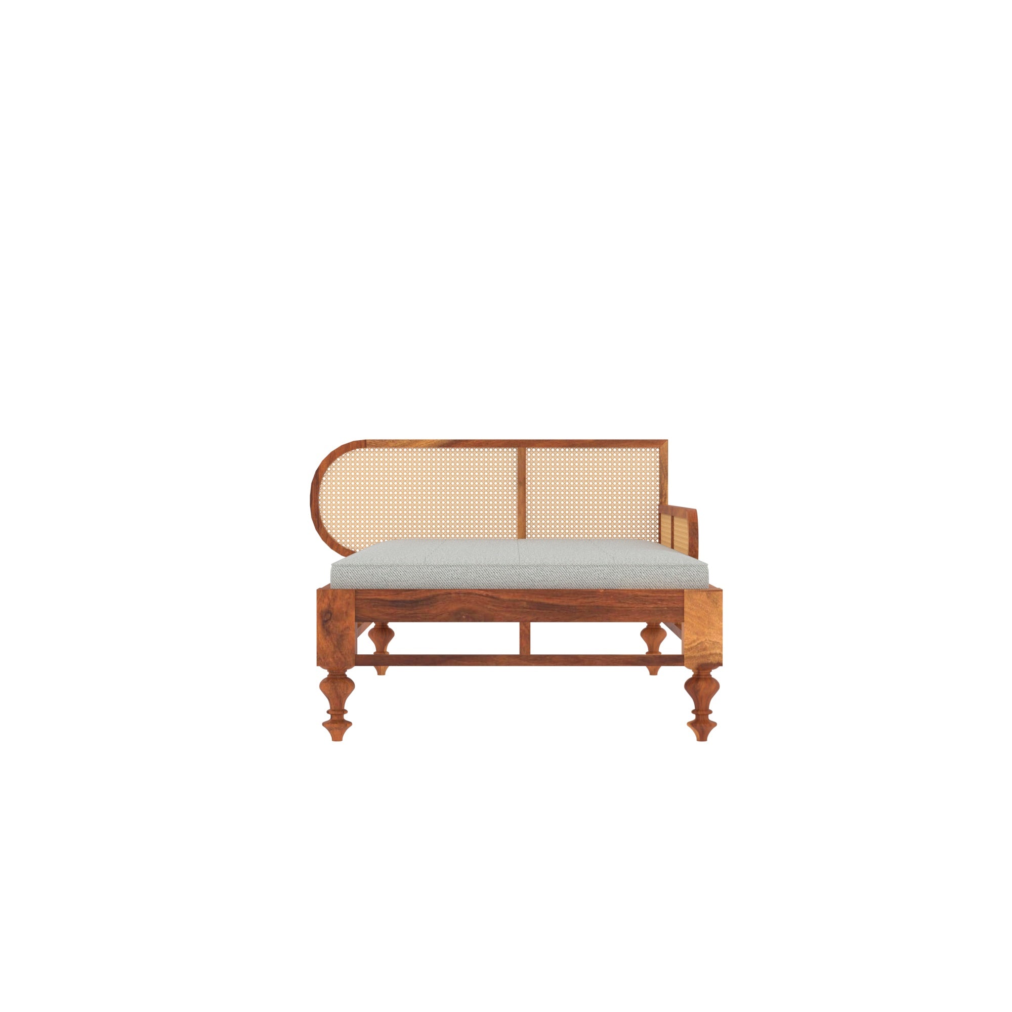 Ethnic Soft Cane Style Wooden Handmade Long Sofa Sofa