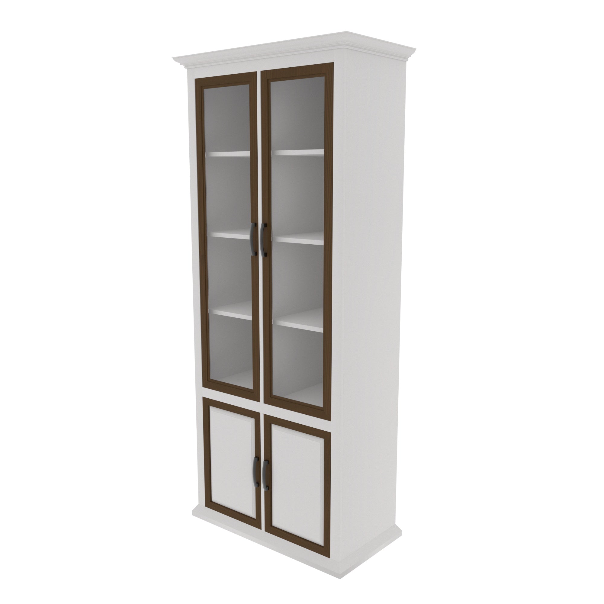 Southern Traditional Classic White Finished Handmade Wardrobe Wardrobe