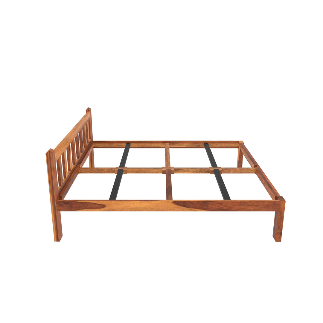 Solid Wood Contemporary Bed (Sheesham wood) Bed