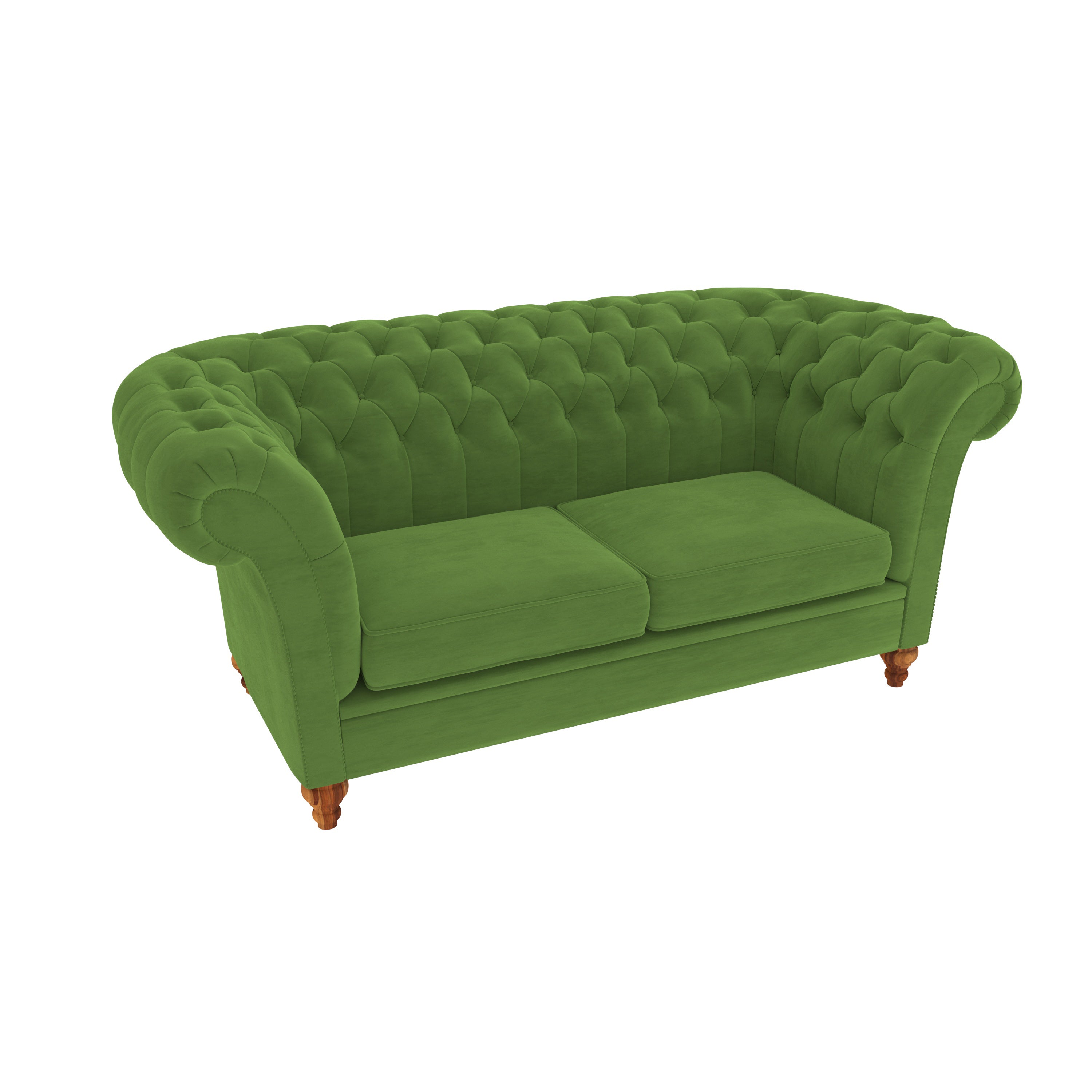 Parmanent Green Pastel Coloured Comfort Large 2 Seater Sofa for Home Sofa