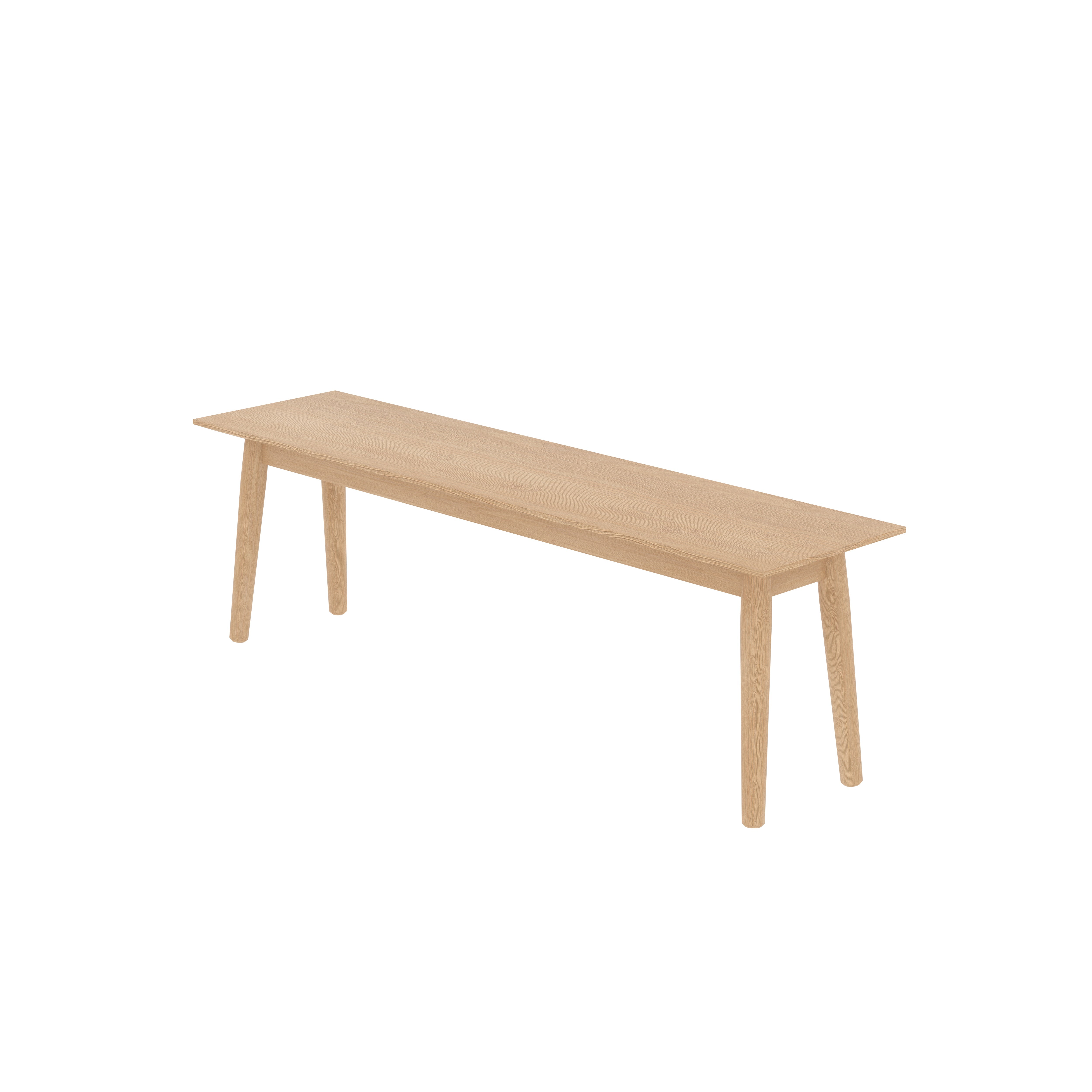 Small Sitting Bench Made of Oak Wood Bench