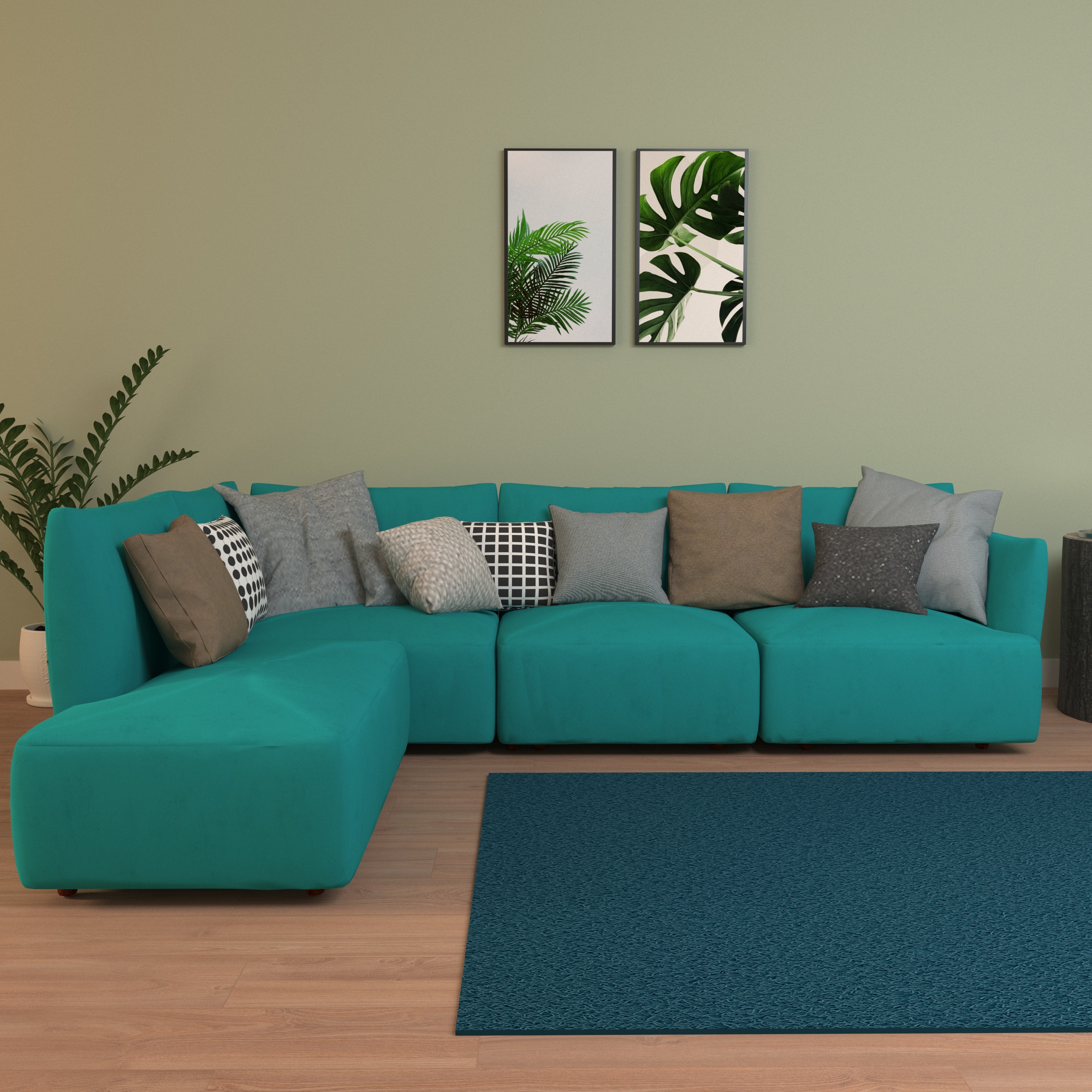 Aqua sofa online set