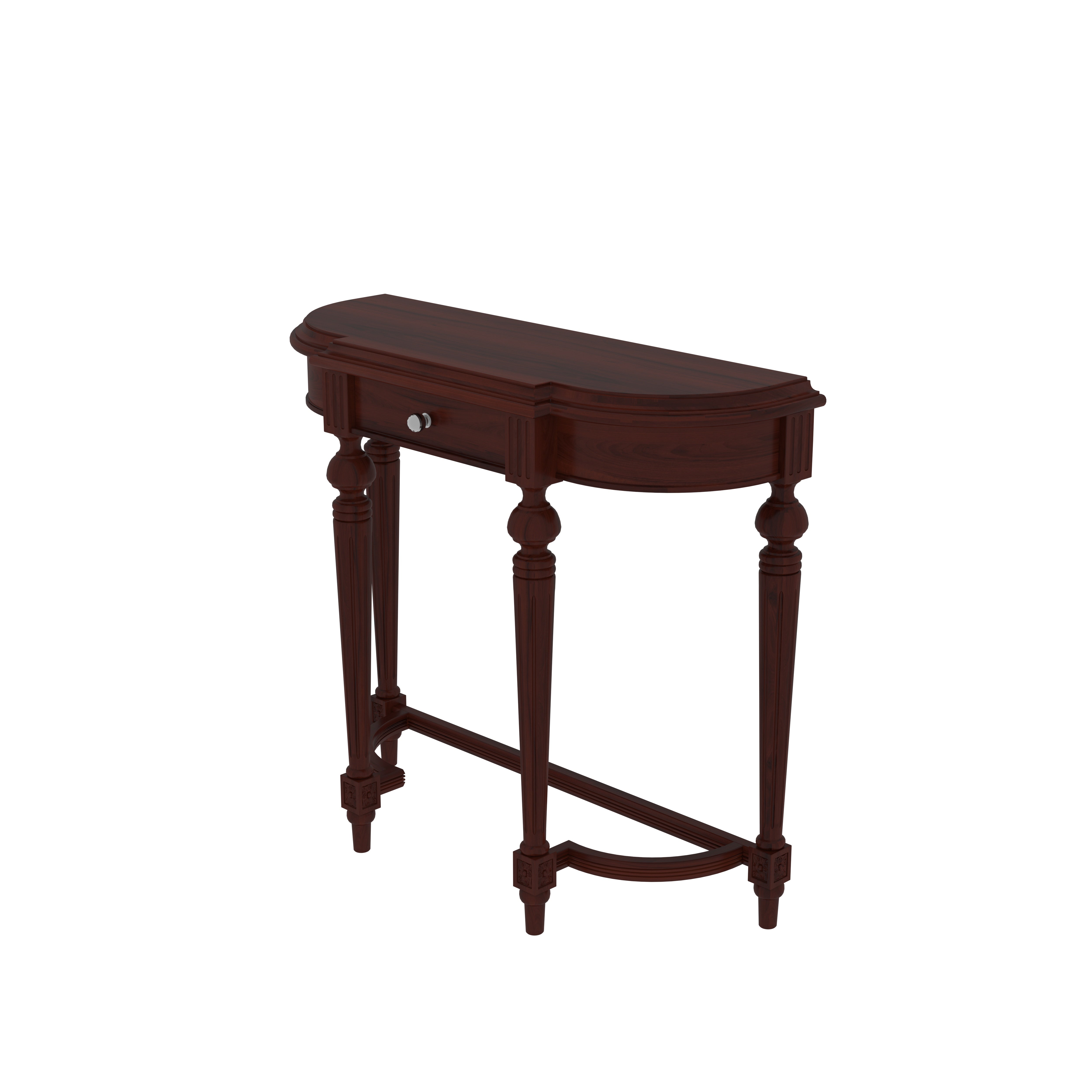 Heritage Dark Brown Finished Wooden Handmade Console Table Console Table