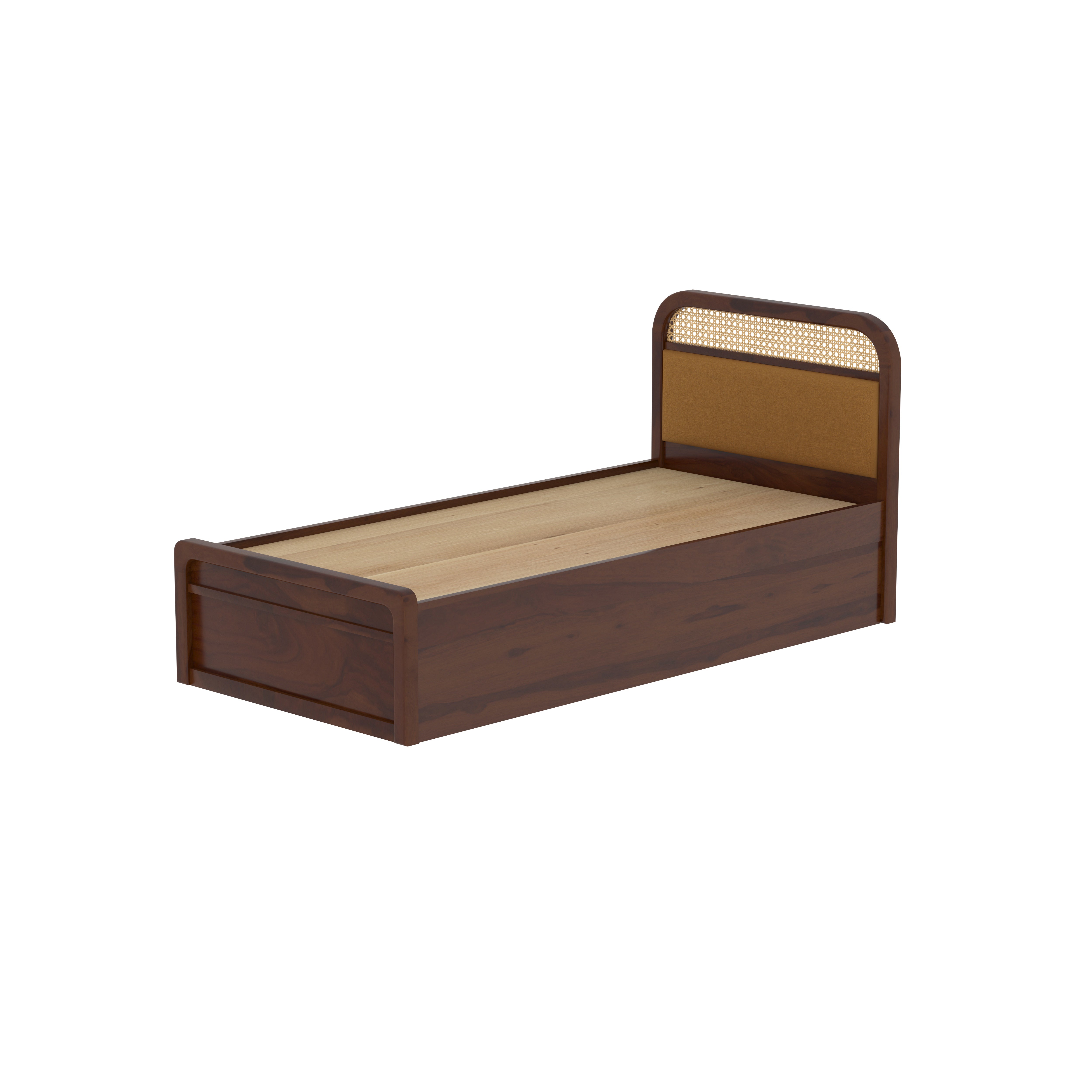 Luxury Rattan Single Storage Bed Bed