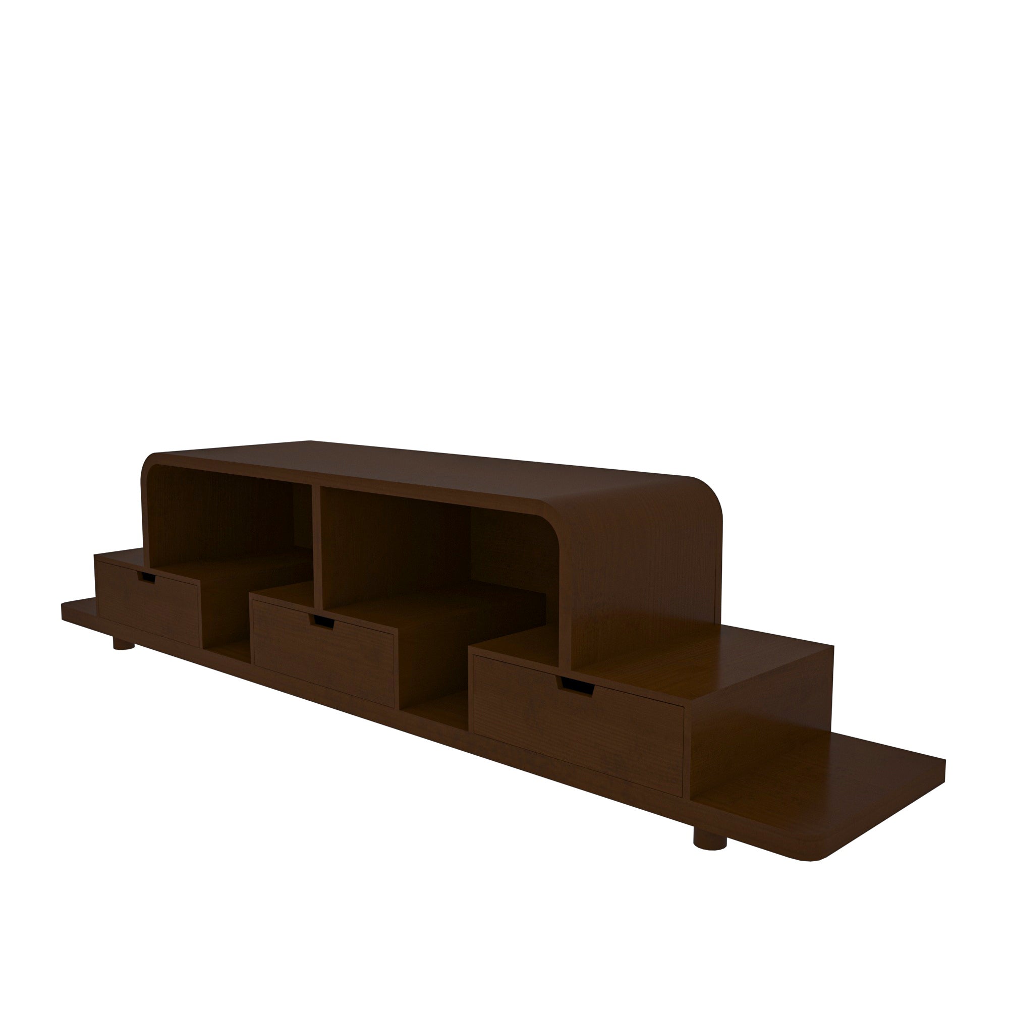 Montage Dark Walnut Wooden Handmade Multi-Storage TV Unit Tv stand