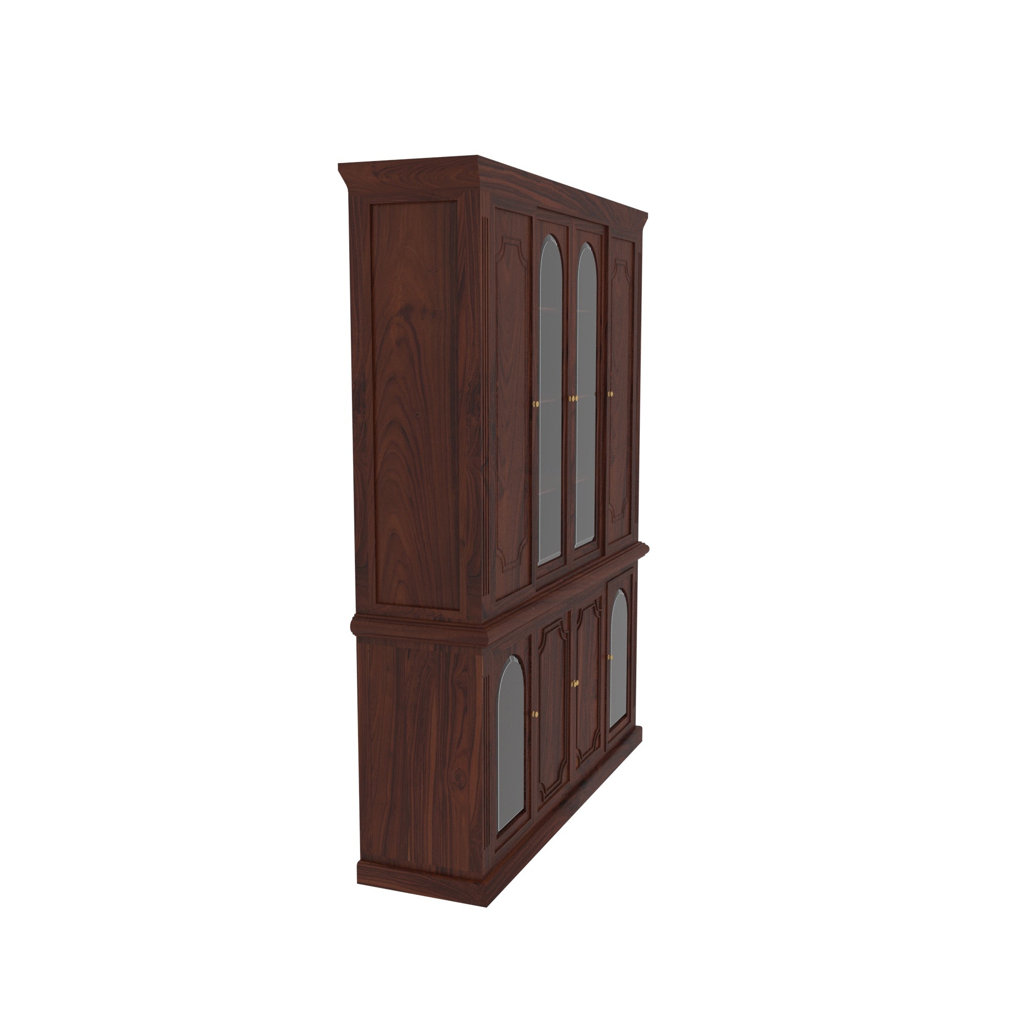 Richard Dark Finished Handmade Decent Storage Wooden Wardrobe Wardrobe