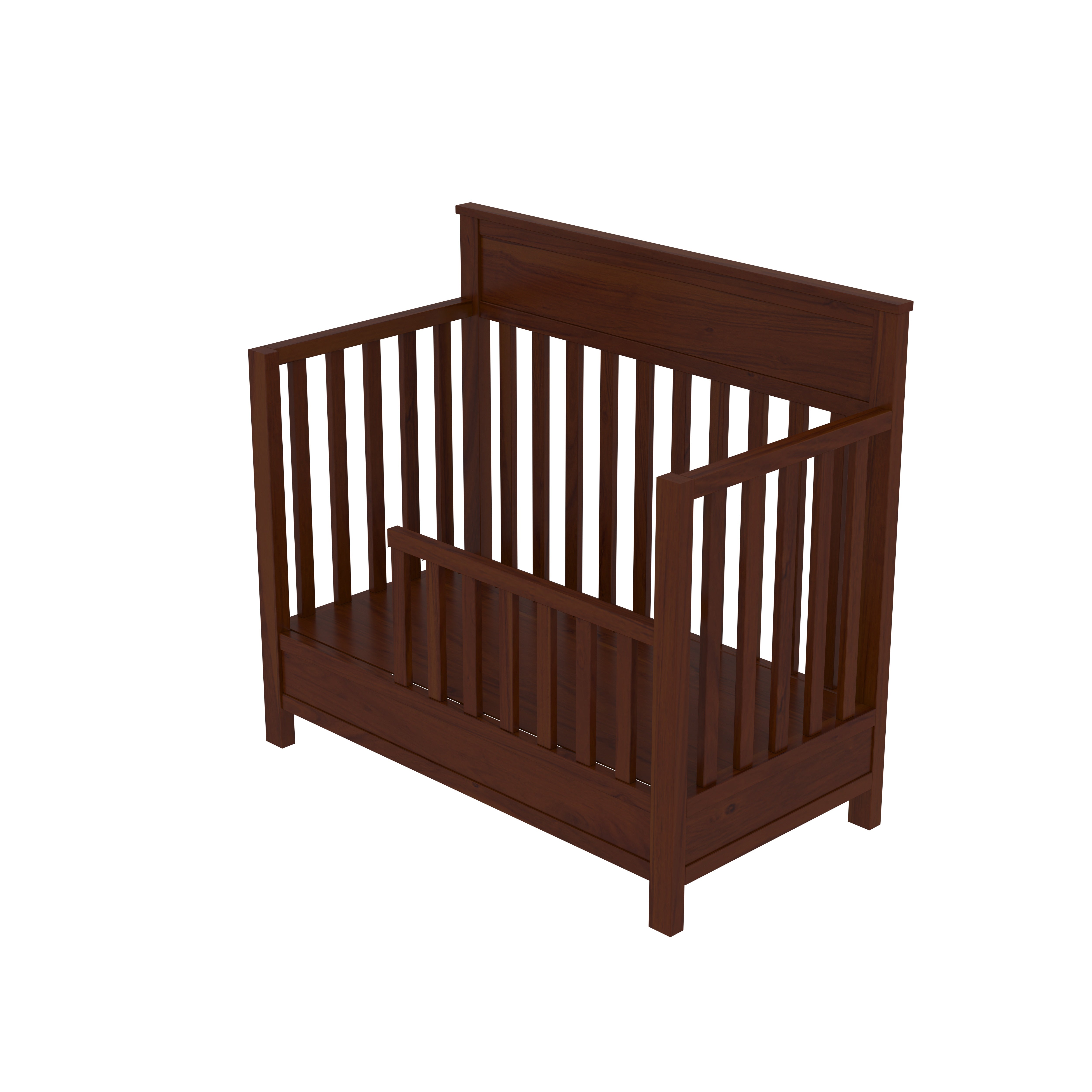 Southern Traditional Brown Stripped Design Wooden Handmade Cradle Cradle