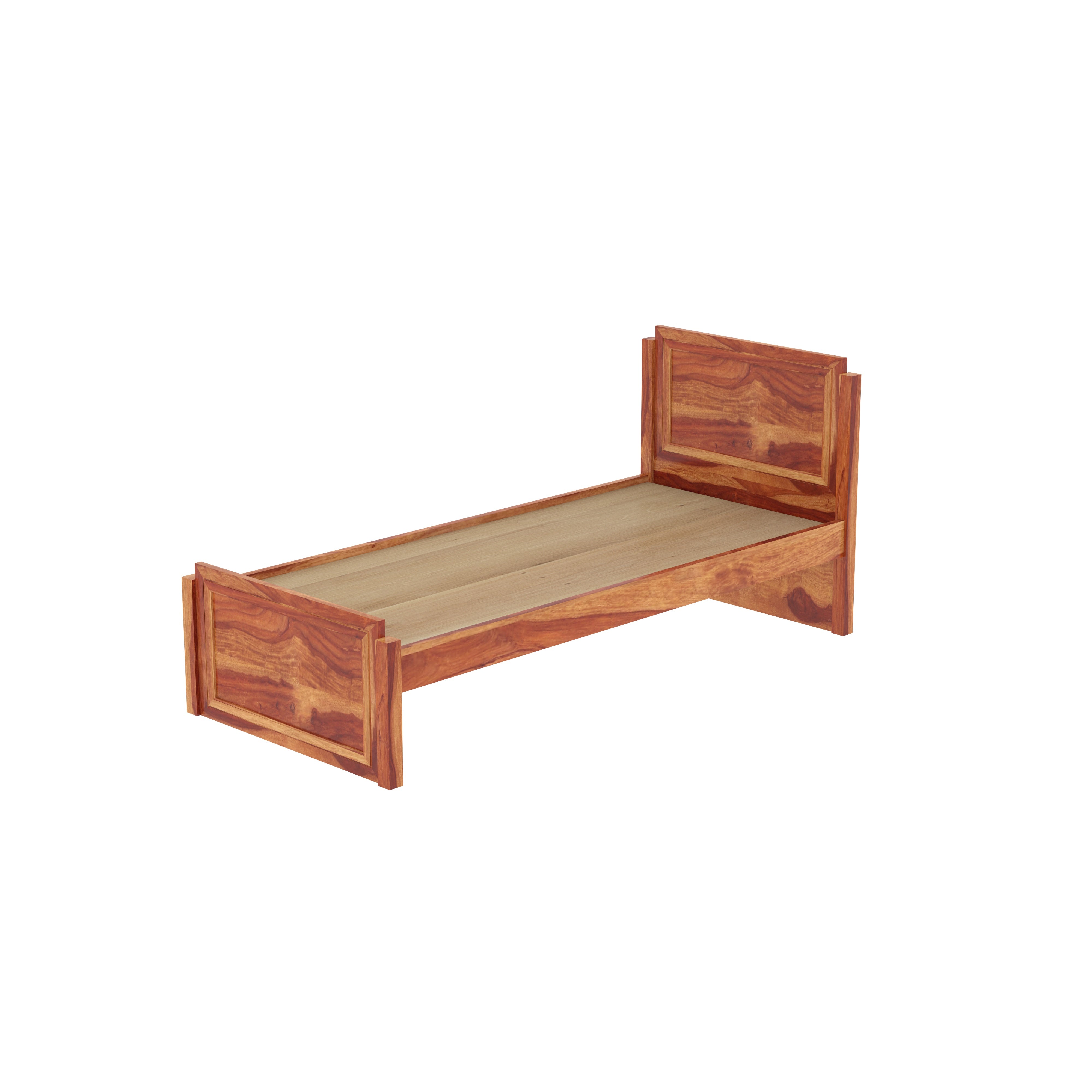 Ethnic Handcrafted Sheesham Wood Single Bed Bed