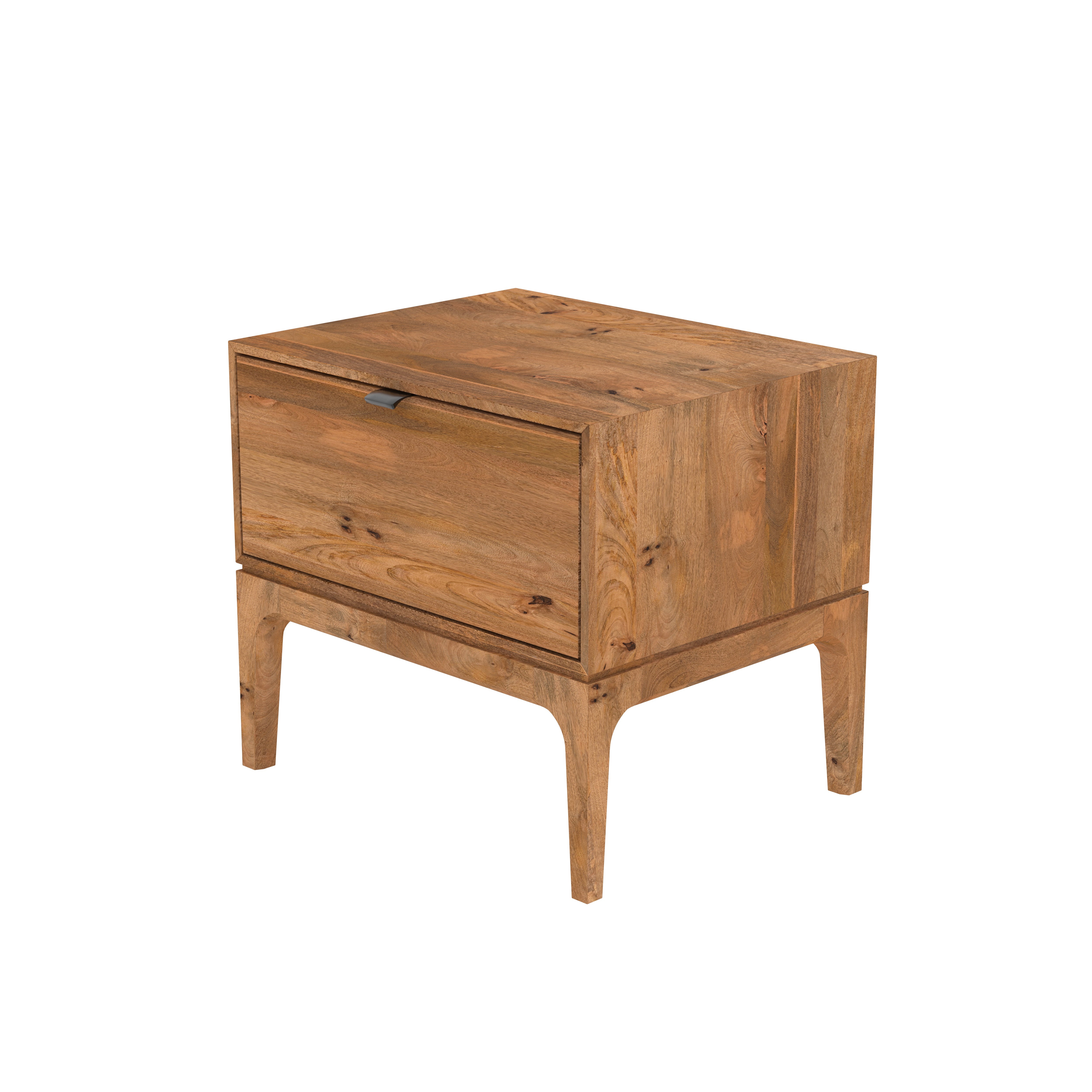 Classic single drawer solid wood beside Bedside